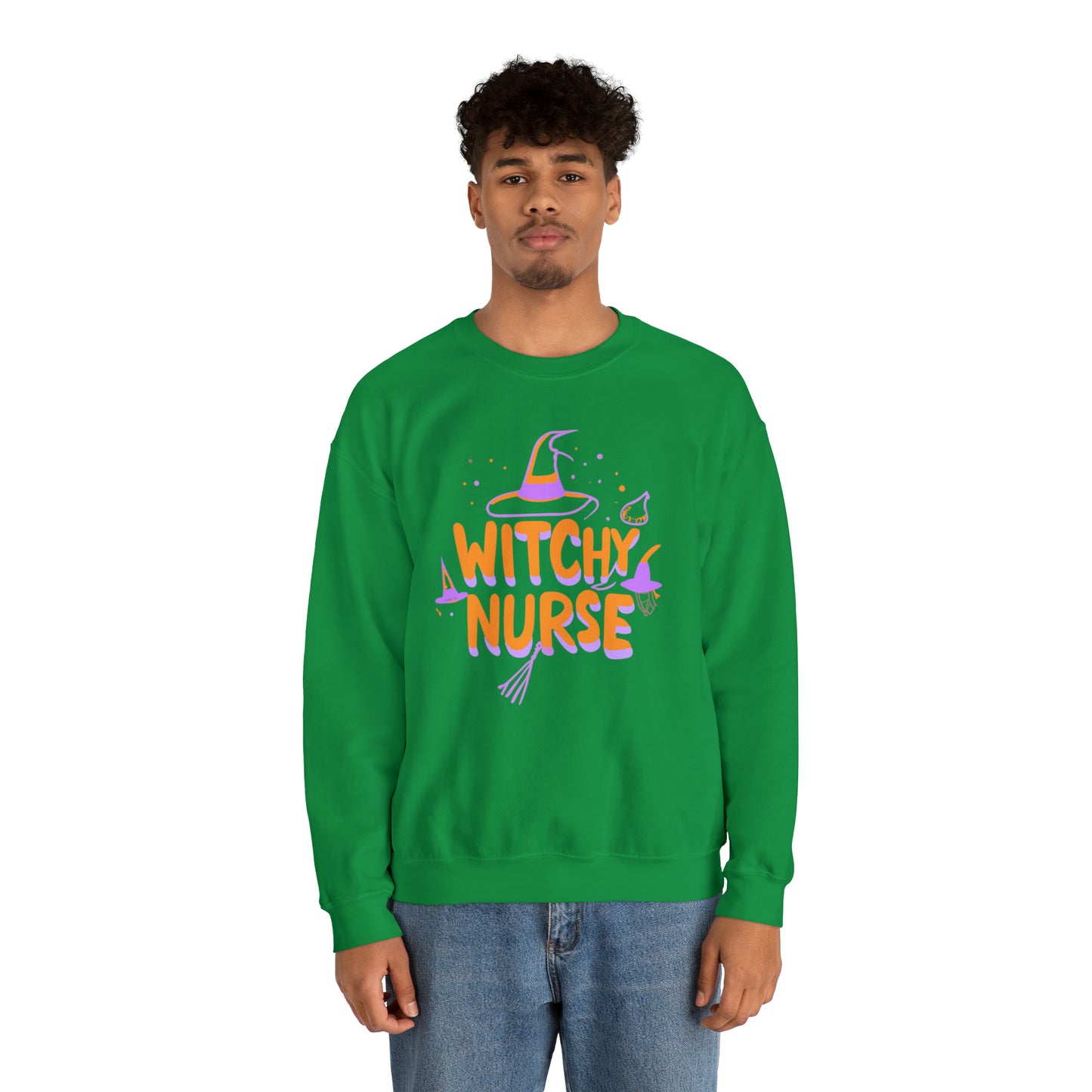 Witchy Nurse Halloween Sweatshirt, Spooky Season Halloween Sweatshirt, Winter Sweatshirt, Spooky Sweatshirt, Halloween Gifts