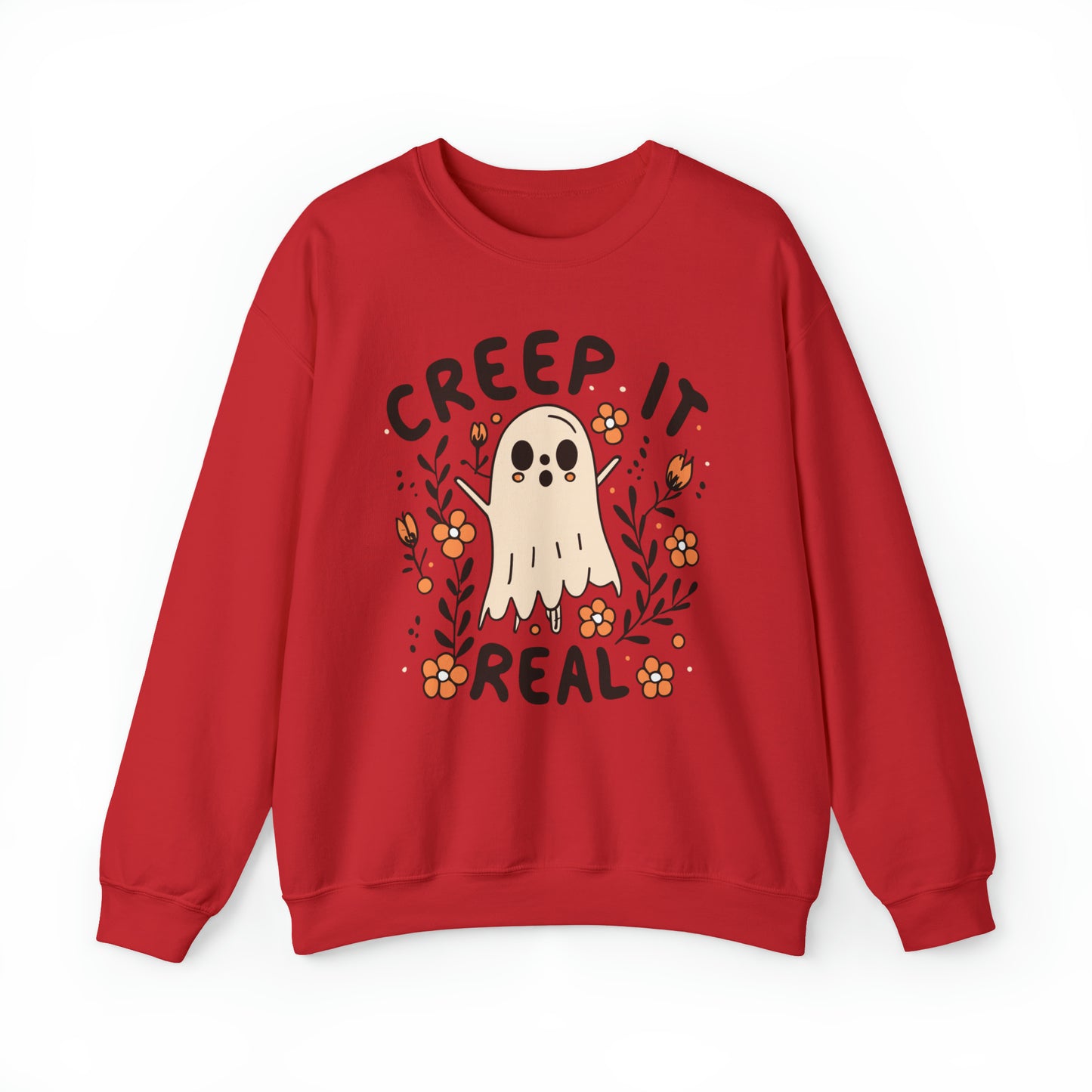 Creep It Real Sweatshirt, Spooky Season Halloween Sweatshirt, Winter Sweatshirt, Spooky Sweatshirt, Halloween Gifts