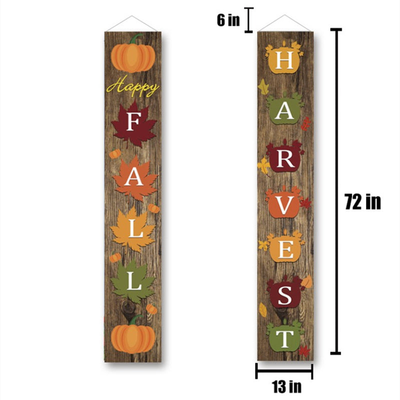 Thanksgiving Couplet Banner Creative Decoration Curtain Hanging Flag