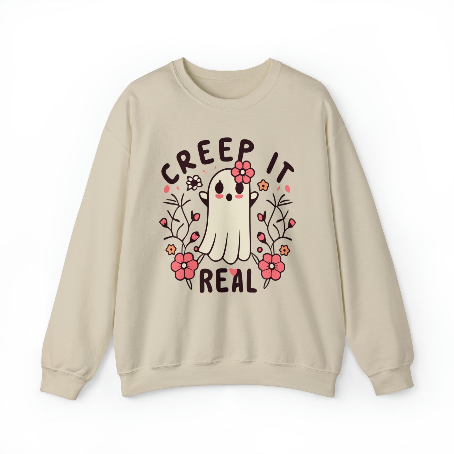 Creep It Real Sweatshirt, Spooky Season Halloween Sweatshirt, Winter Sweatshirt, Spooky Sweatshirt, Halloween Gifts