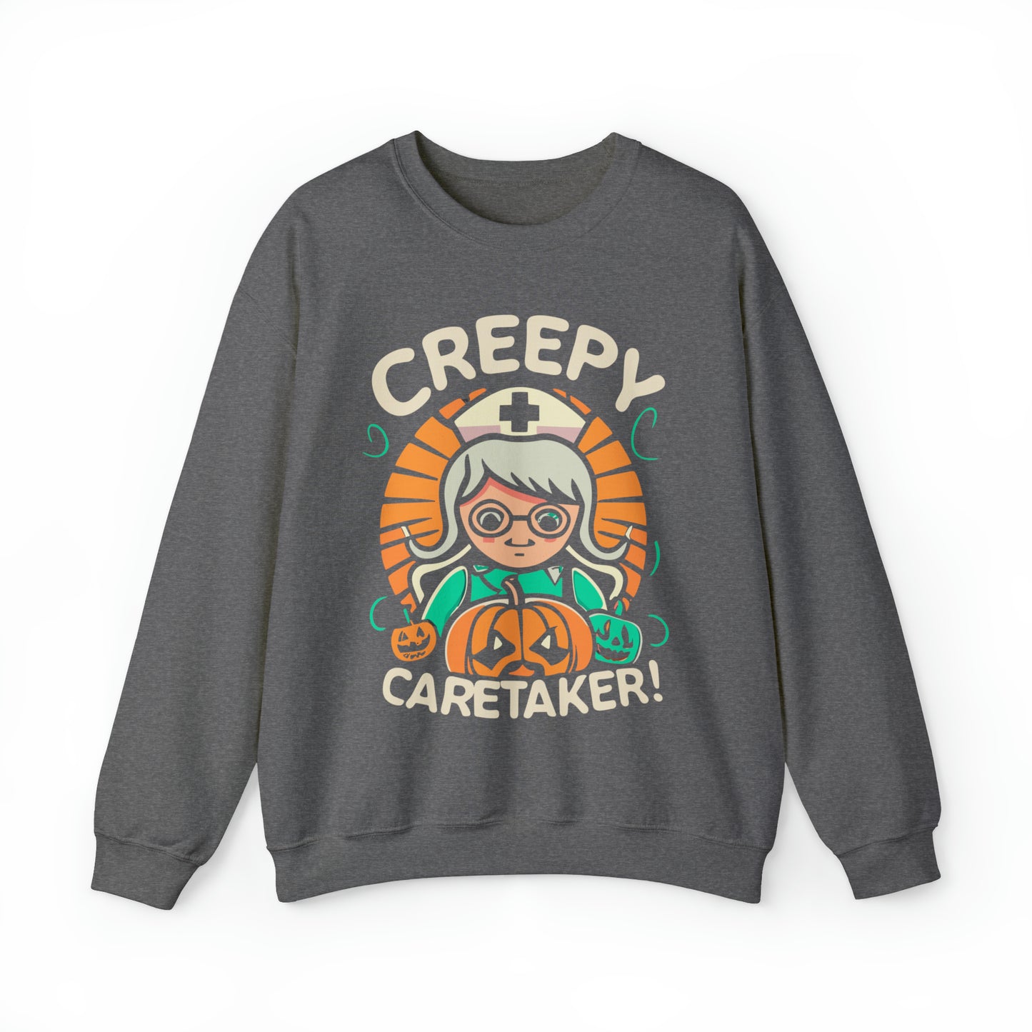 Creepy Caretaker Nurse Halloween Sweatshirt, Spooky Season Halloween Sweatshirt, Halloween Costume, Spooky Sweatshirt, Halloween Gifts