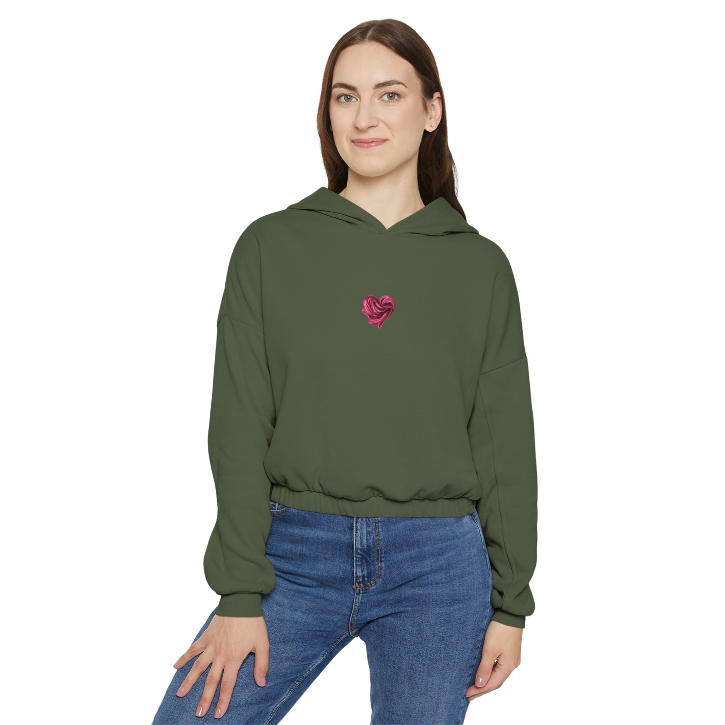 Valentine's best Gift, Women's Cinched Bottom Hoodie