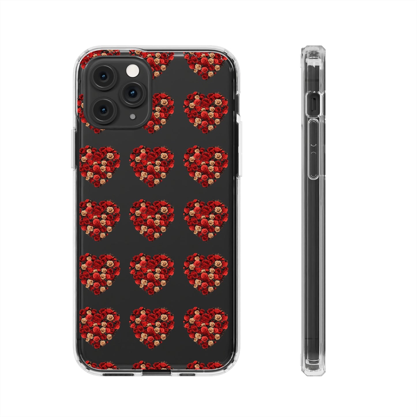 Valentine's day flourish heart shape design cases