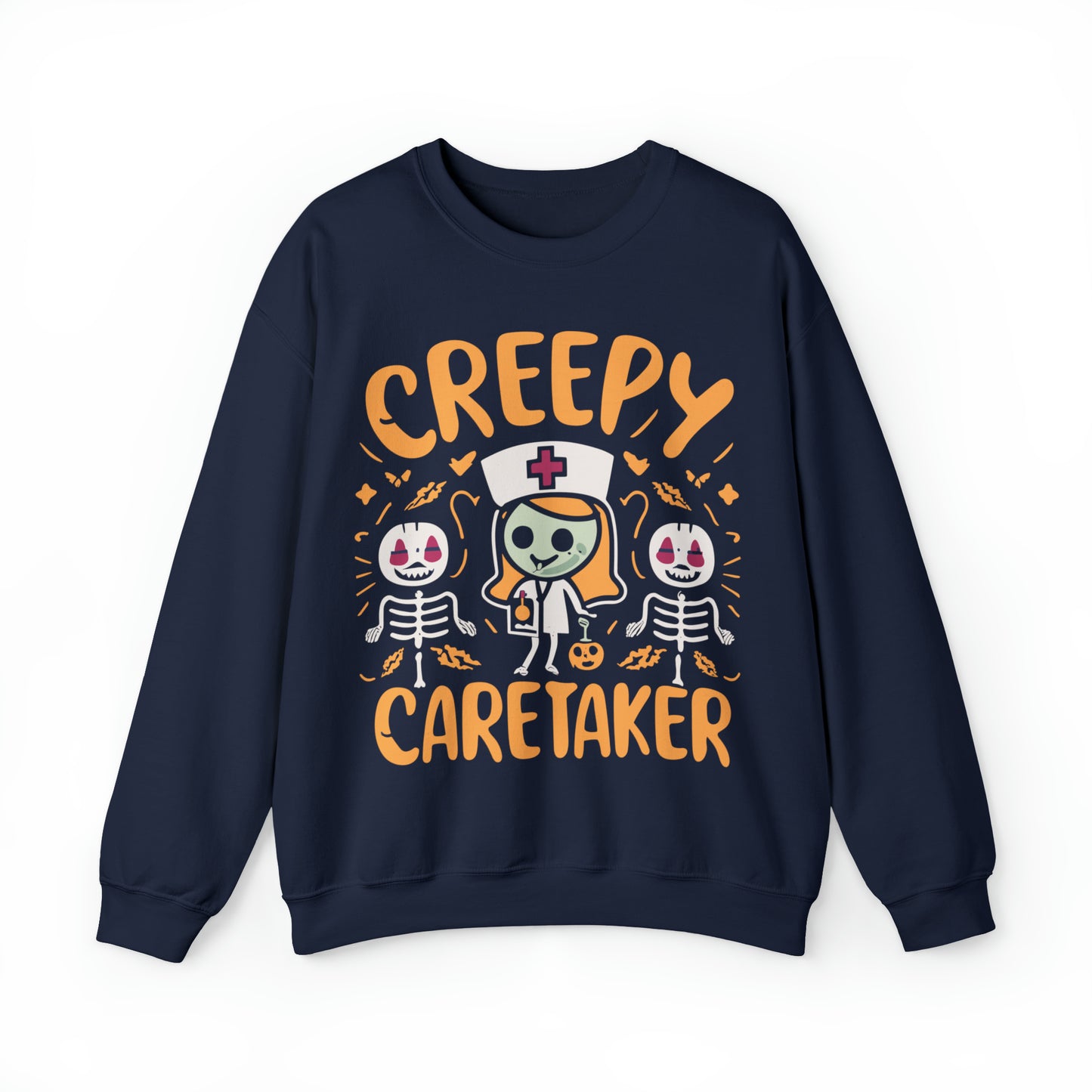 Creepy Caretaker Nurse Halloween Sweatshirt, Spooky Season Halloween Sweatshirt, Halloween Costume, Spooky Sweatshirt, Halloween Gifts