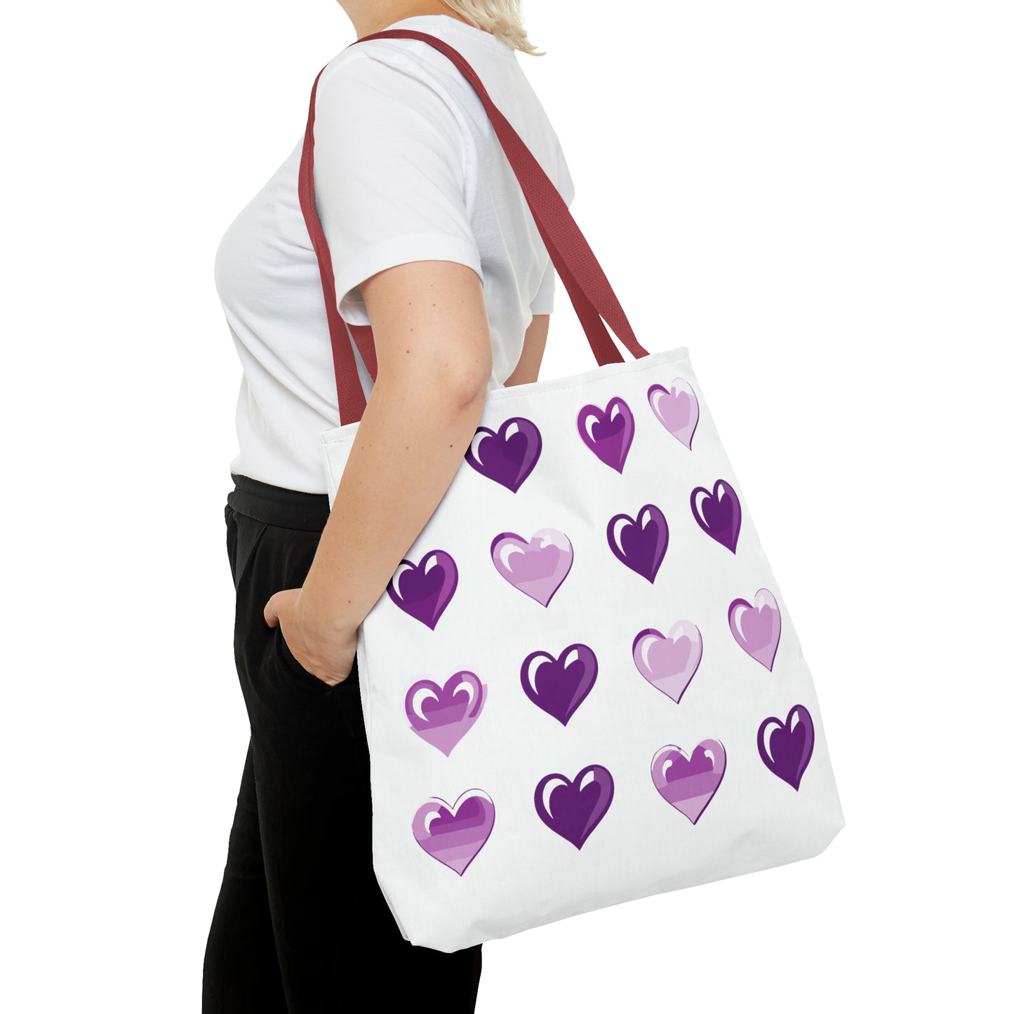 Valentine's white Tote Bag (AOP)