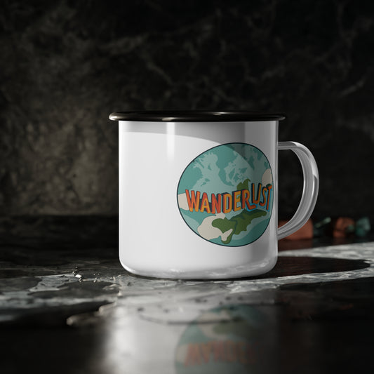 Enamel Camp Cup - Unique Wanderlust Travel Mug
