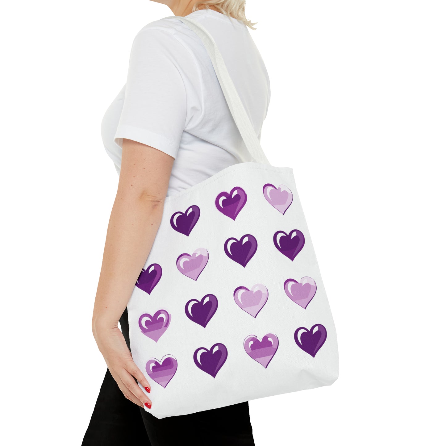 Valentine's white Tote Bag (AOP)