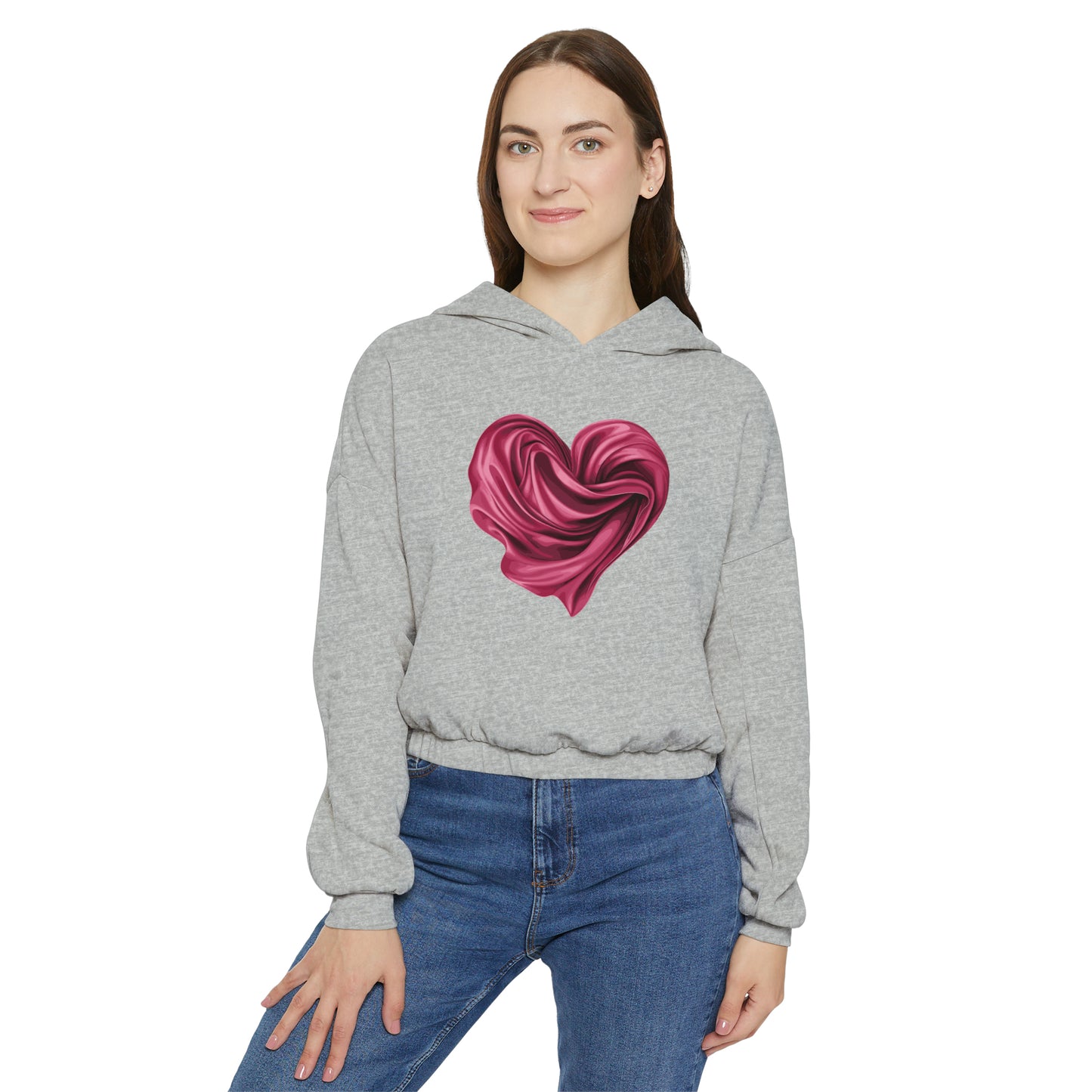 Valentine's best Gift, Women's Cinched Bottom Hoodie