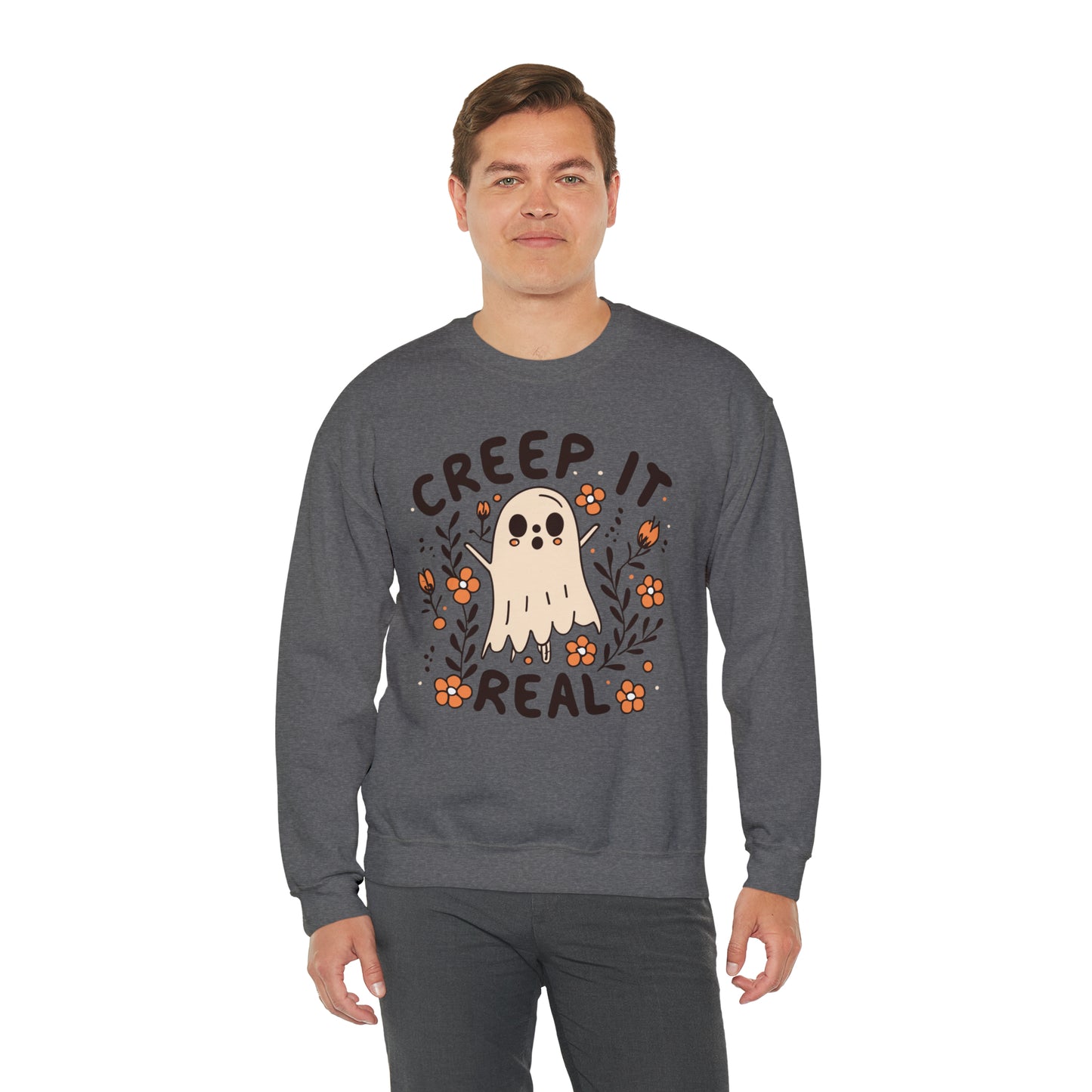 Creep It Real Sweatshirt, Spooky Season Halloween Sweatshirt, Winter Sweatshirt, Spooky Sweatshirt, Halloween Gifts