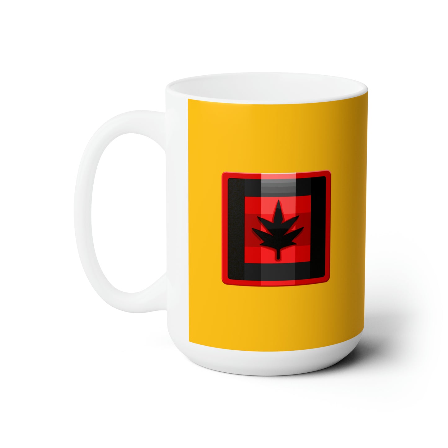 Canada maple leaf Yellow Christmas Ceramic Mug 15oz