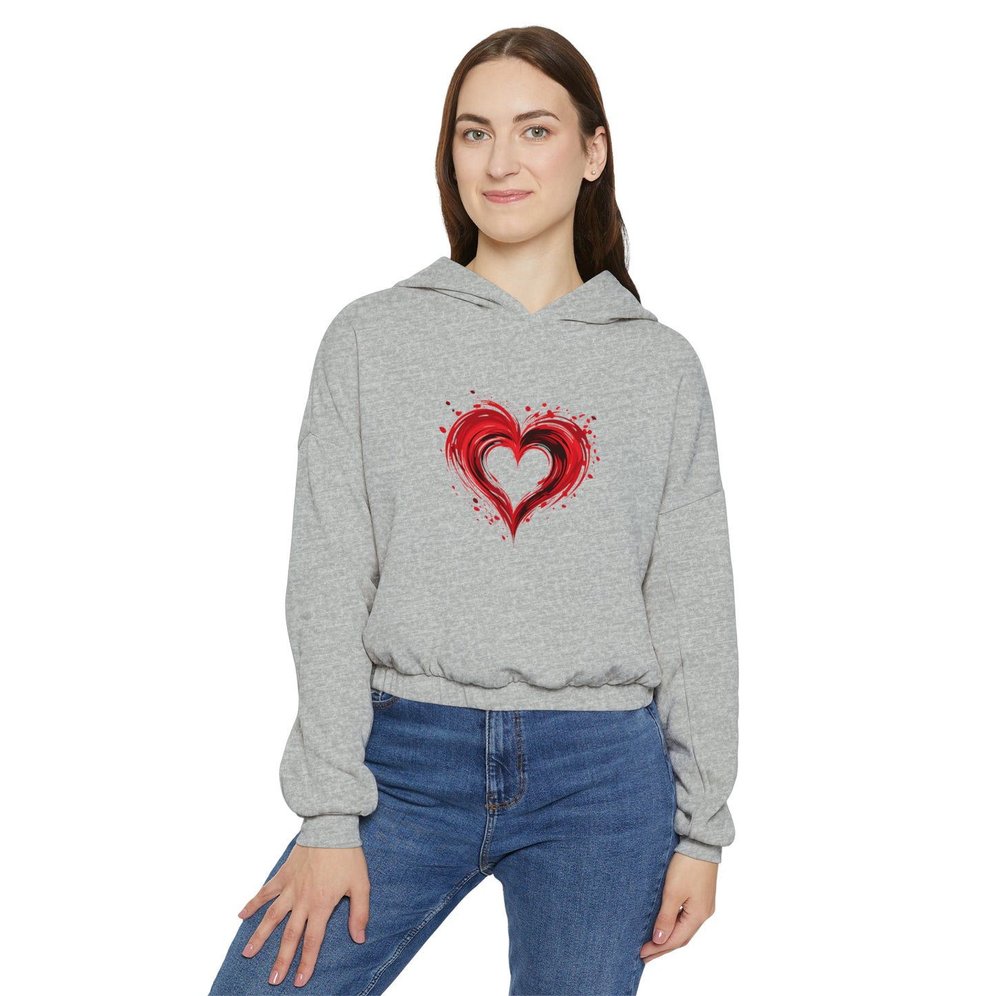 Valentine's best Gift, Women's Cinched Bottom Hoodie