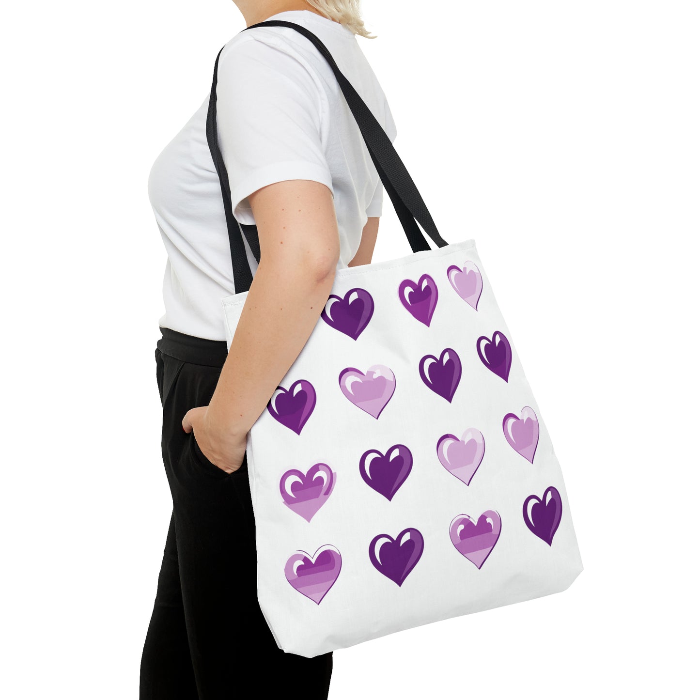 Valentine's white Tote Bag (AOP)