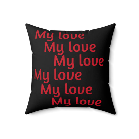 Valentine's day best home decor Spun Polyester Square Pillow