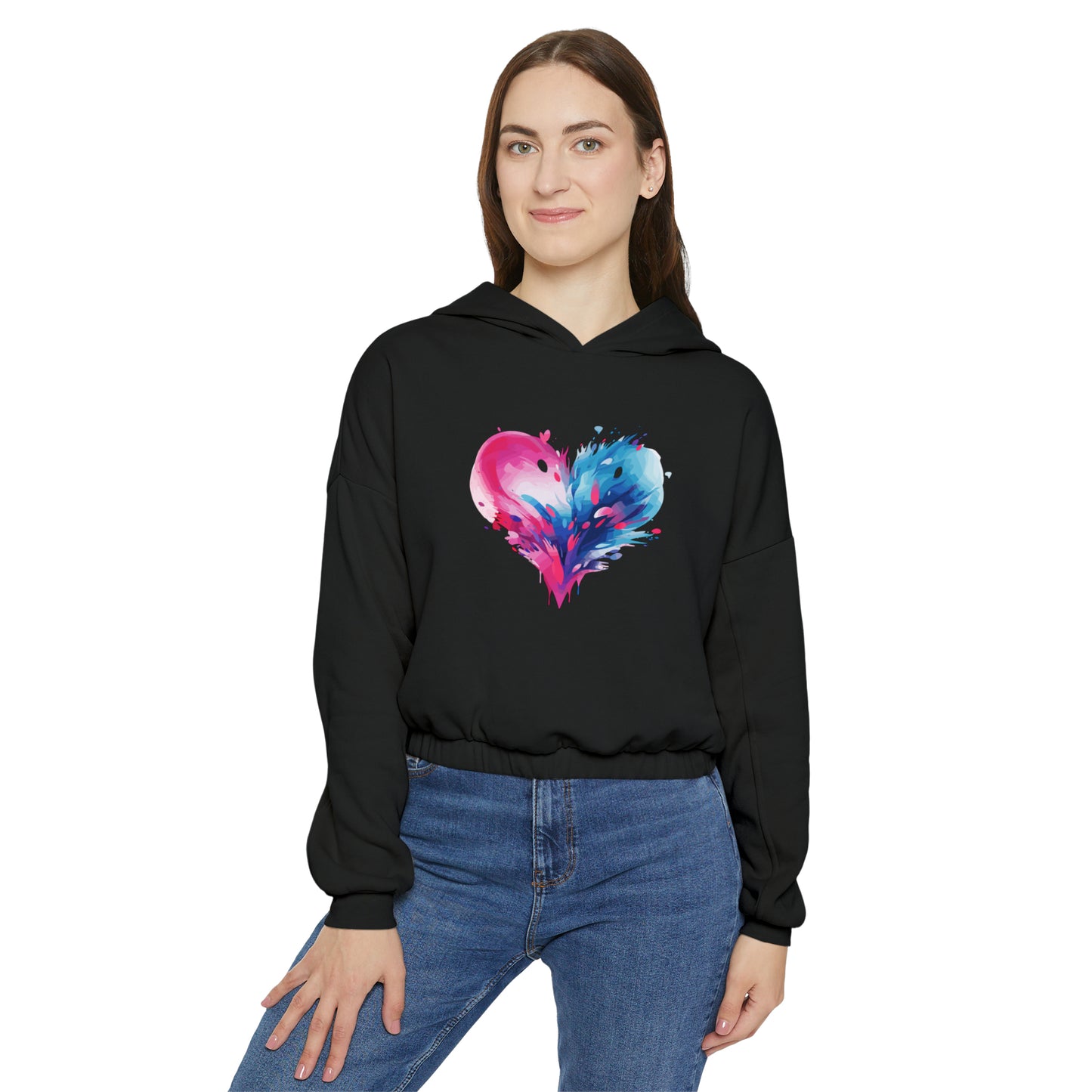 Valentine's best Gift, Women's Cinched Bottom Hoodie