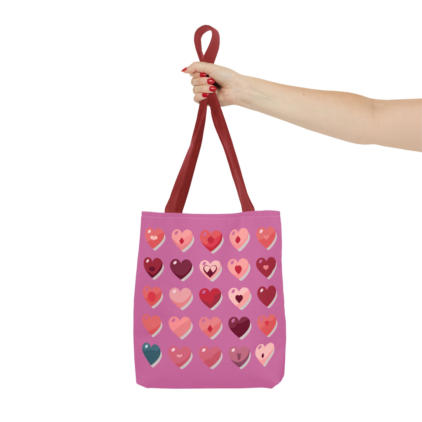 Valentine's light pink Tote Bag (AOP)