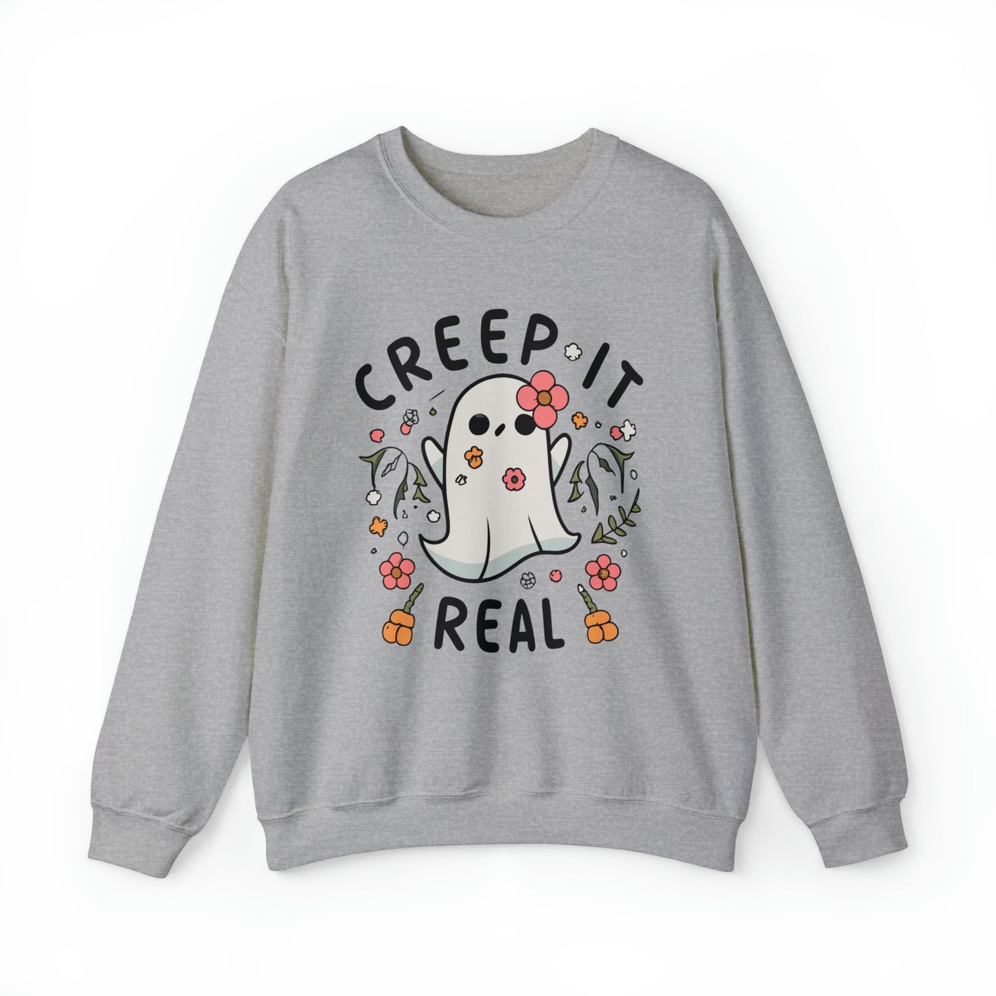 Creep It Real Sweatshirt, Spooky Season Halloween Sweatshirt, Halloween Costume, Spooky Sweatshirt, Halloween Gifts