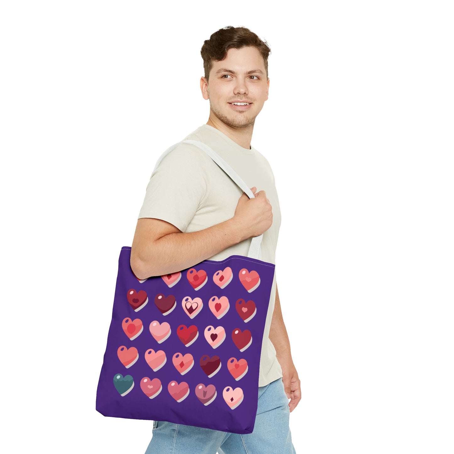 Valentine's purple Tote Bag (AOP)