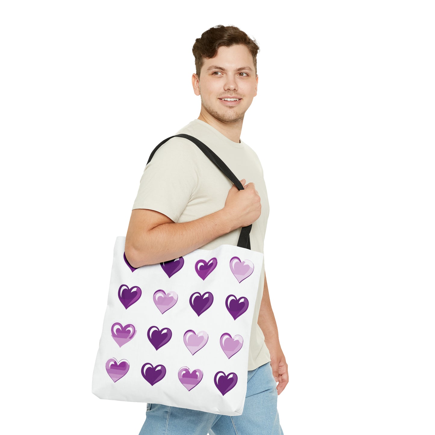 Valentine's white Tote Bag (AOP)