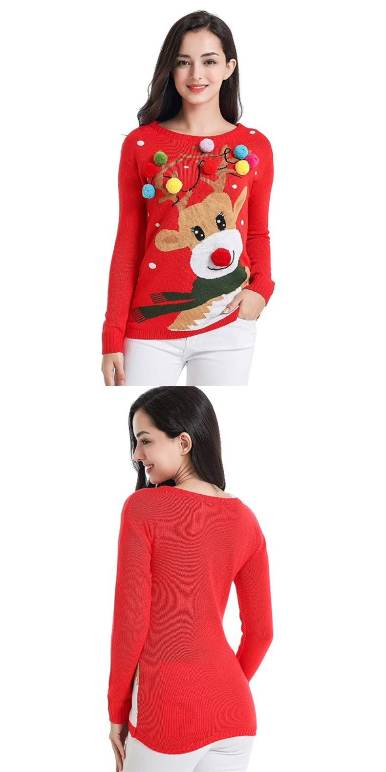 European And American Style Women's Christmas Sweater