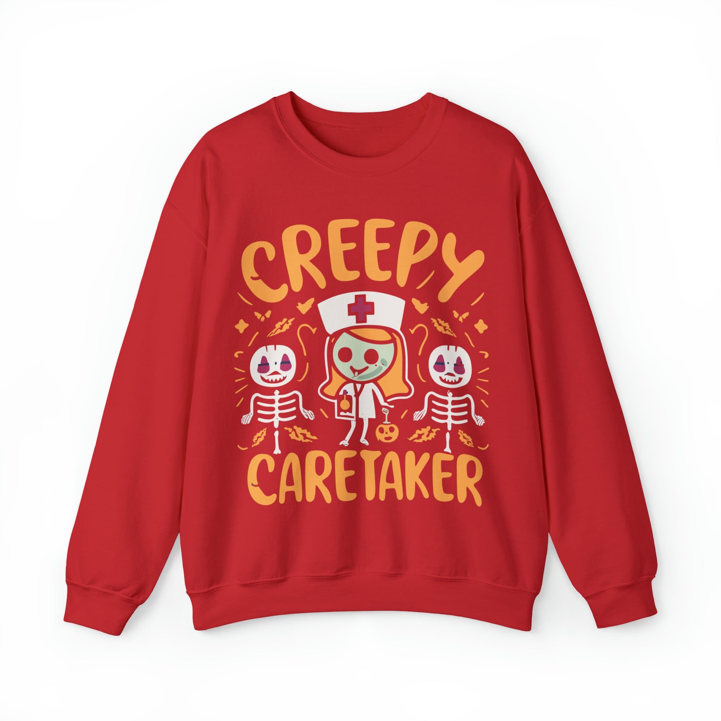 Creepy Caretaker Nurse Halloween Sweatshirt, Spooky Season Halloween Sweatshirt, Halloween Costume, Spooky Sweatshirt, Halloween Gifts