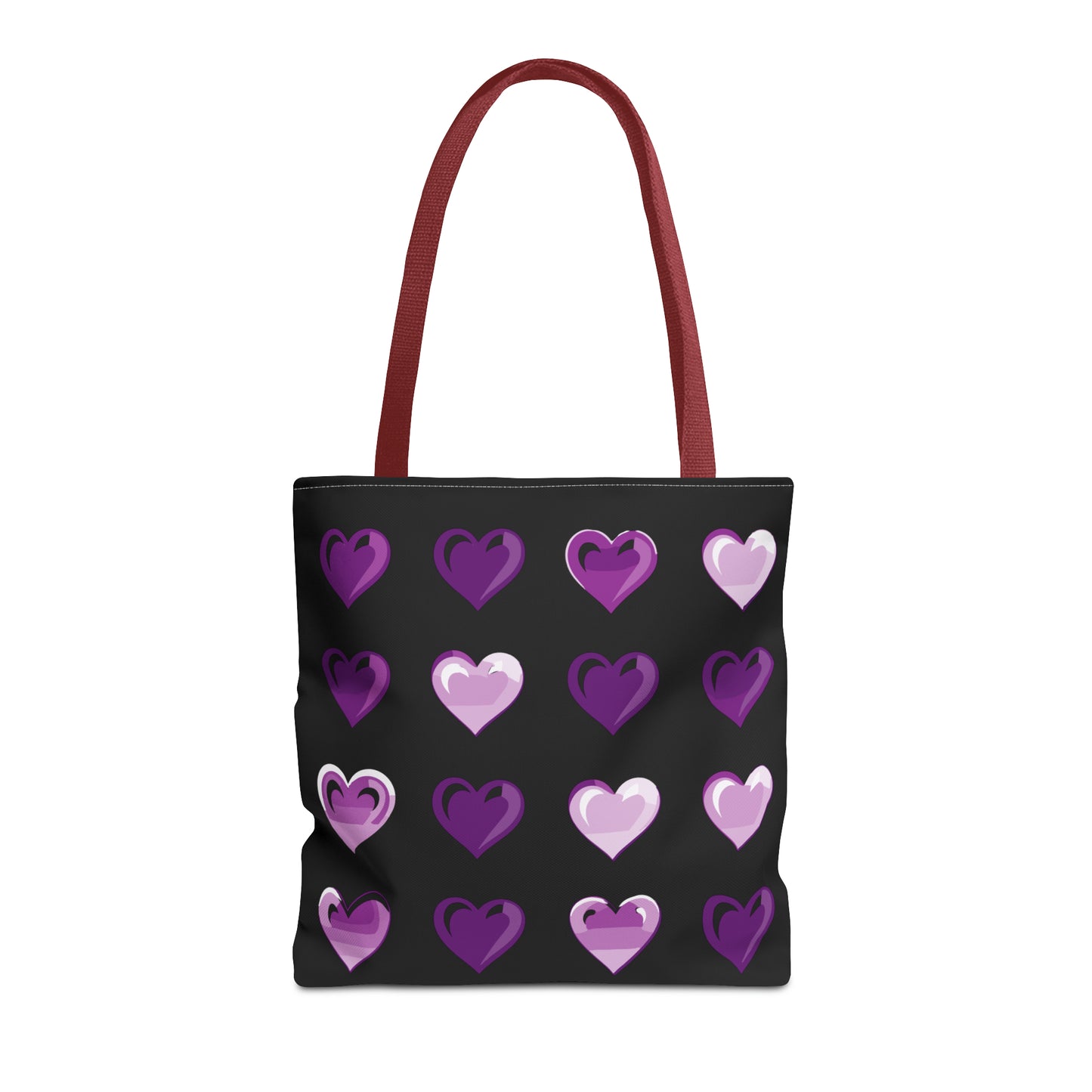 Valentine's black Tote Bag (AOP)