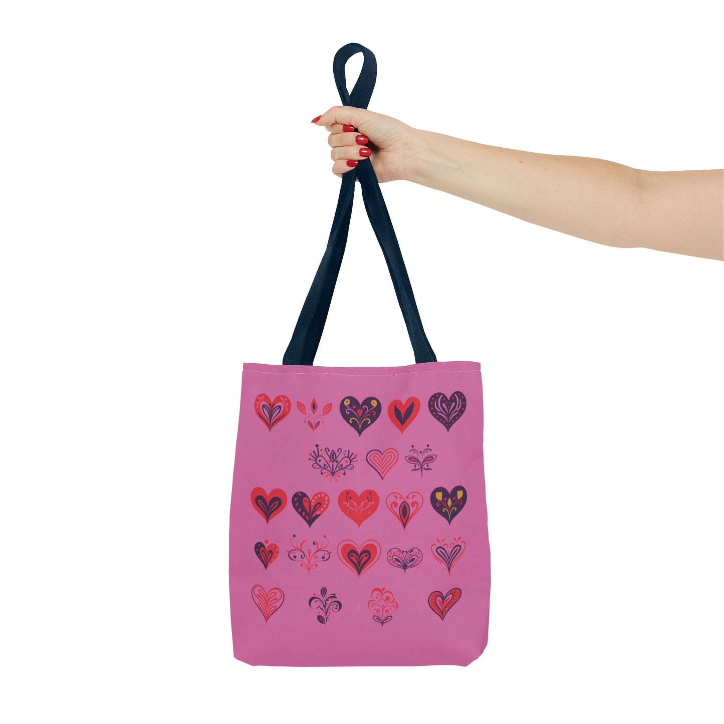 Valentine's light pink Tote Bag (AOP)