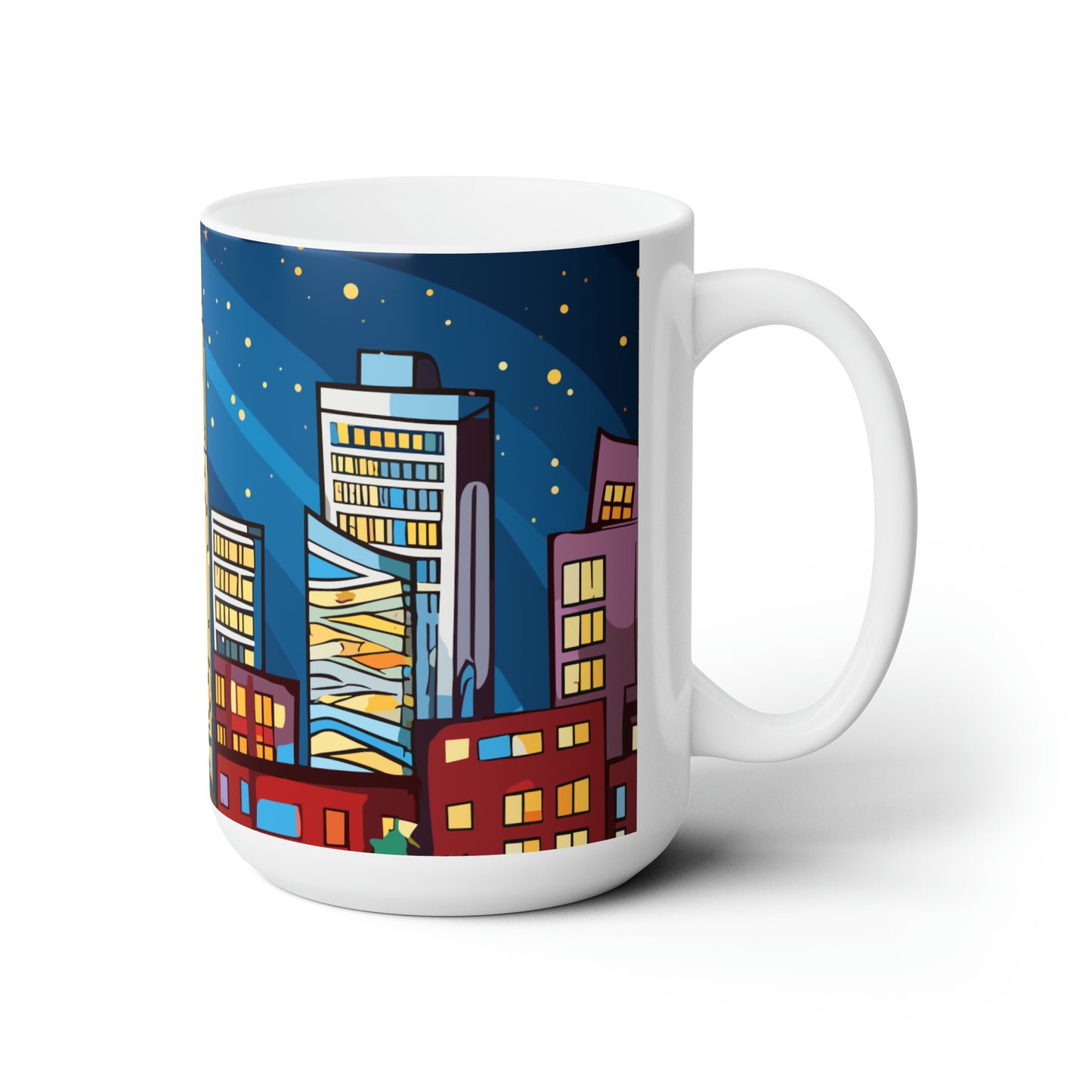 NYC in Christmas decorations Ceramic Mug15oz