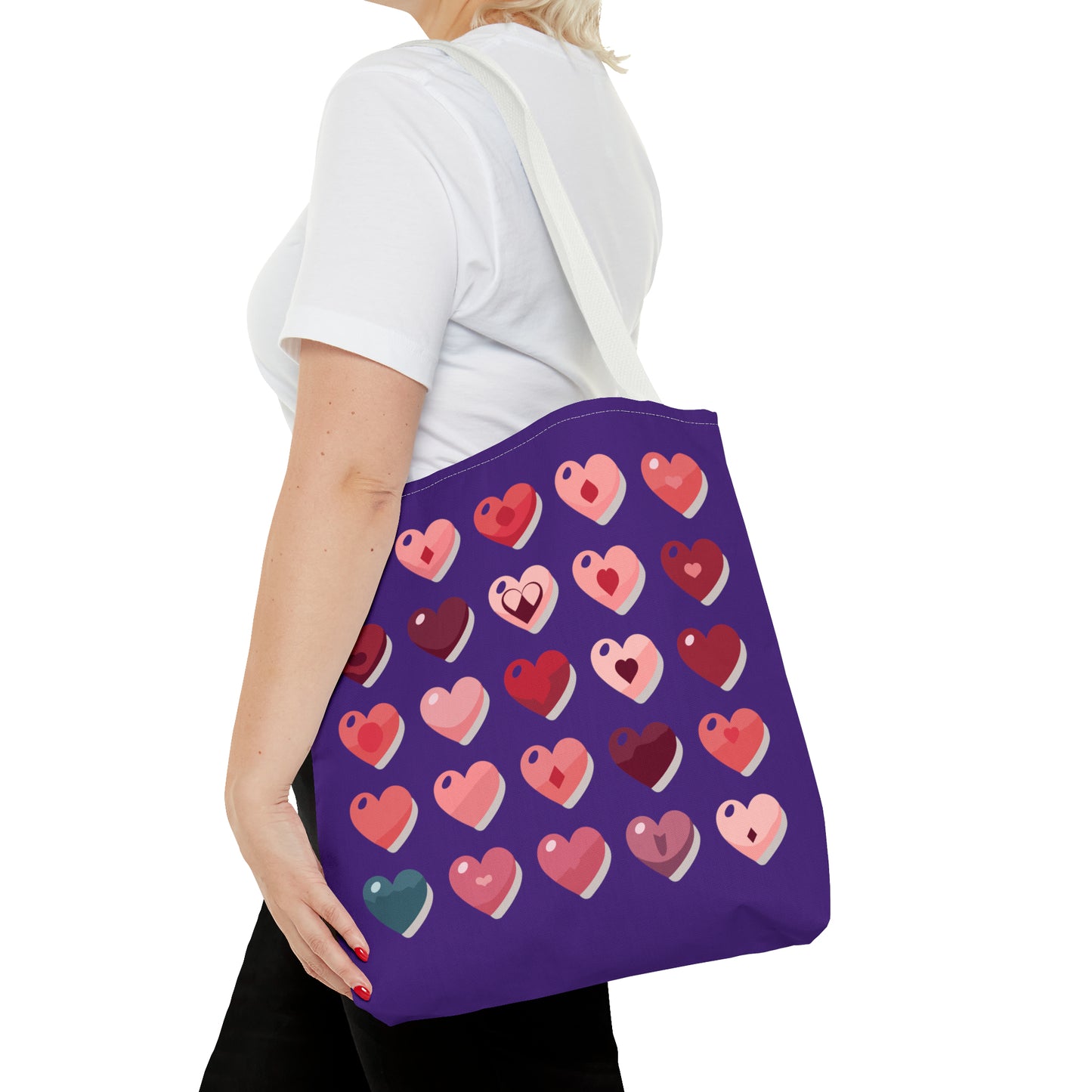 Valentine's purple Tote Bag (AOP)