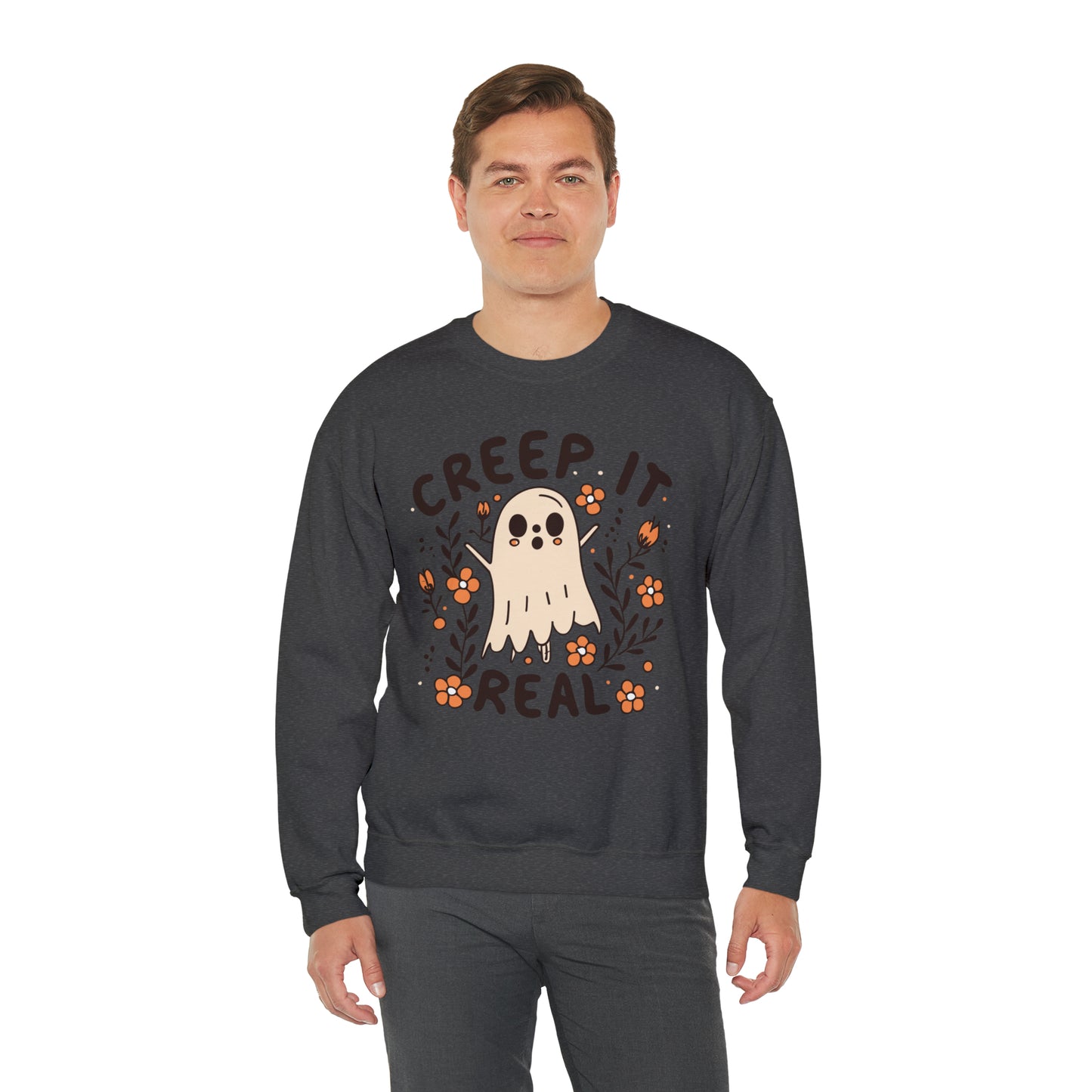 Creep It Real Sweatshirt, Spooky Season Halloween Sweatshirt, Winter Sweatshirt, Spooky Sweatshirt, Halloween Gifts