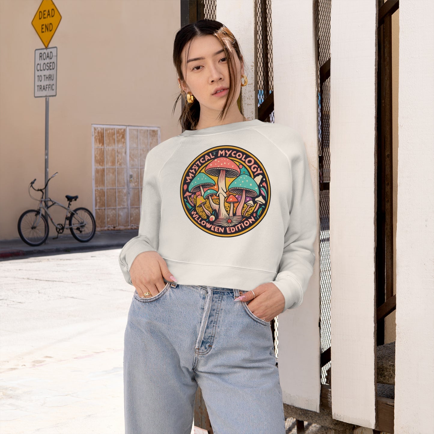 Mystical Mycology: Halloween Edition Sweatshirt, Unique Mushroom Costume & Spooky Season Halloween Sweatshirt