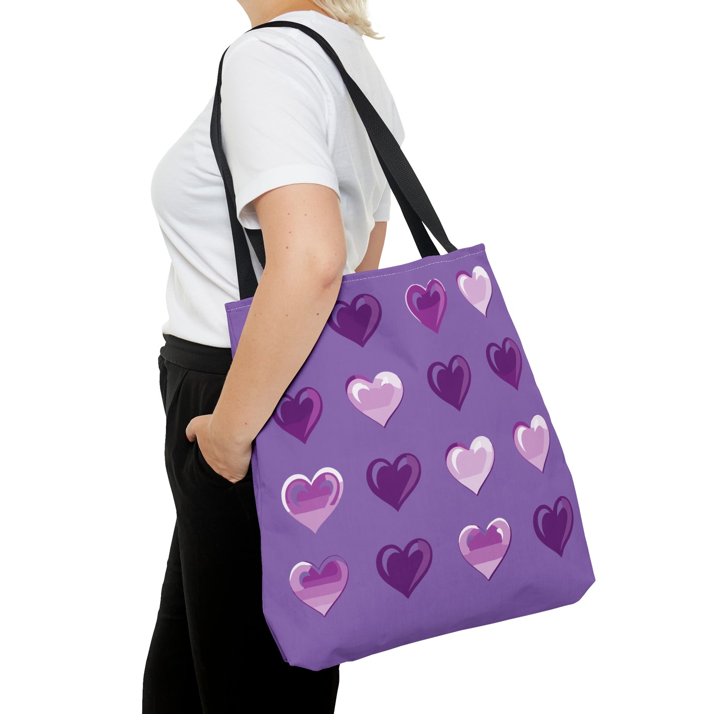 Valentine's Light purple Tote Bag (AOP)