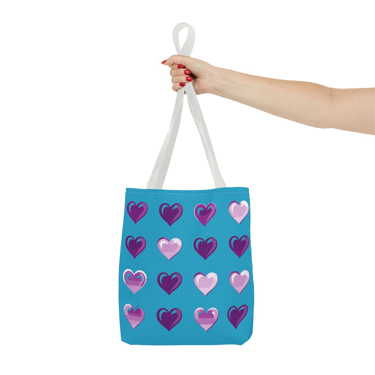 Valentine's Turquoise Tote Bag (AOP)