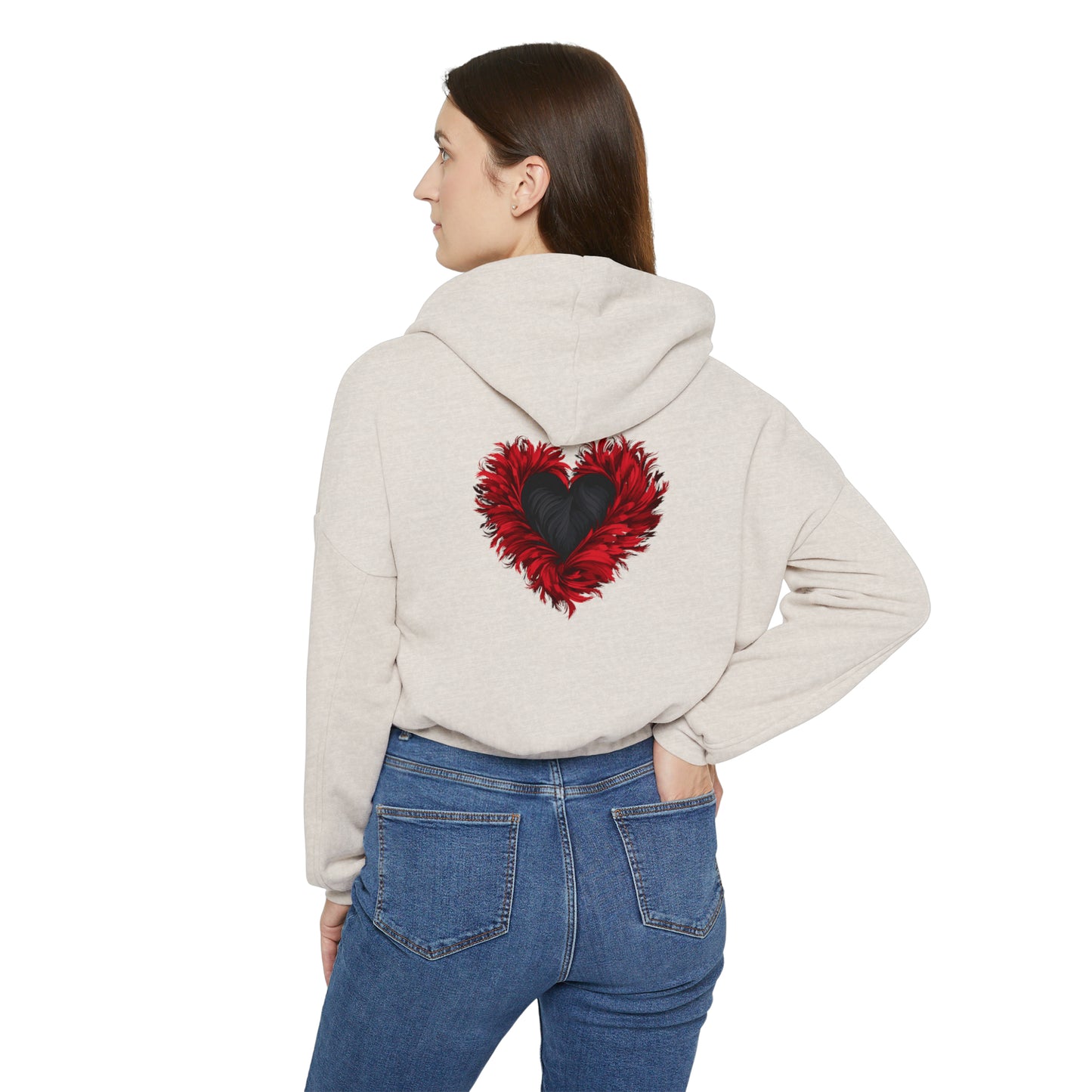 Valentine's best Gift, Women's Cinched Bottom Hoodie