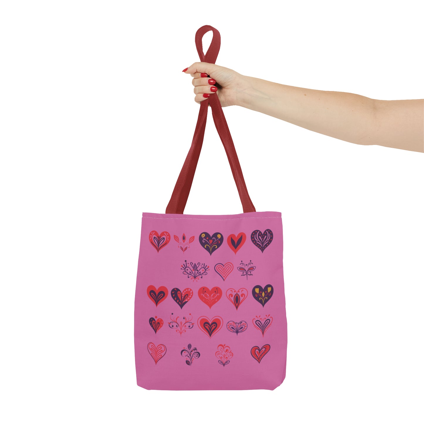 Valentine's light pink Tote Bag (AOP)