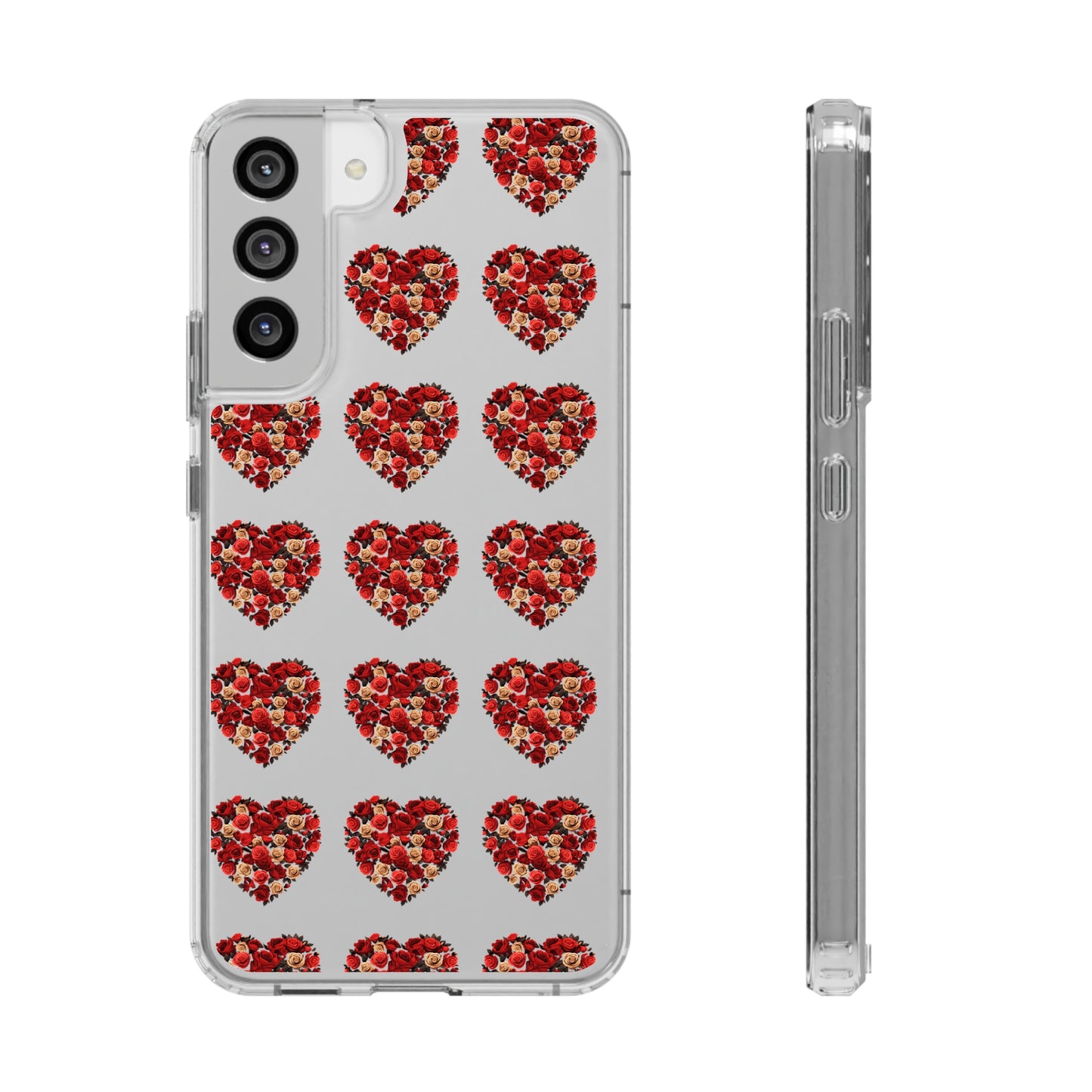 Valentine's day flourish heart shape design cases