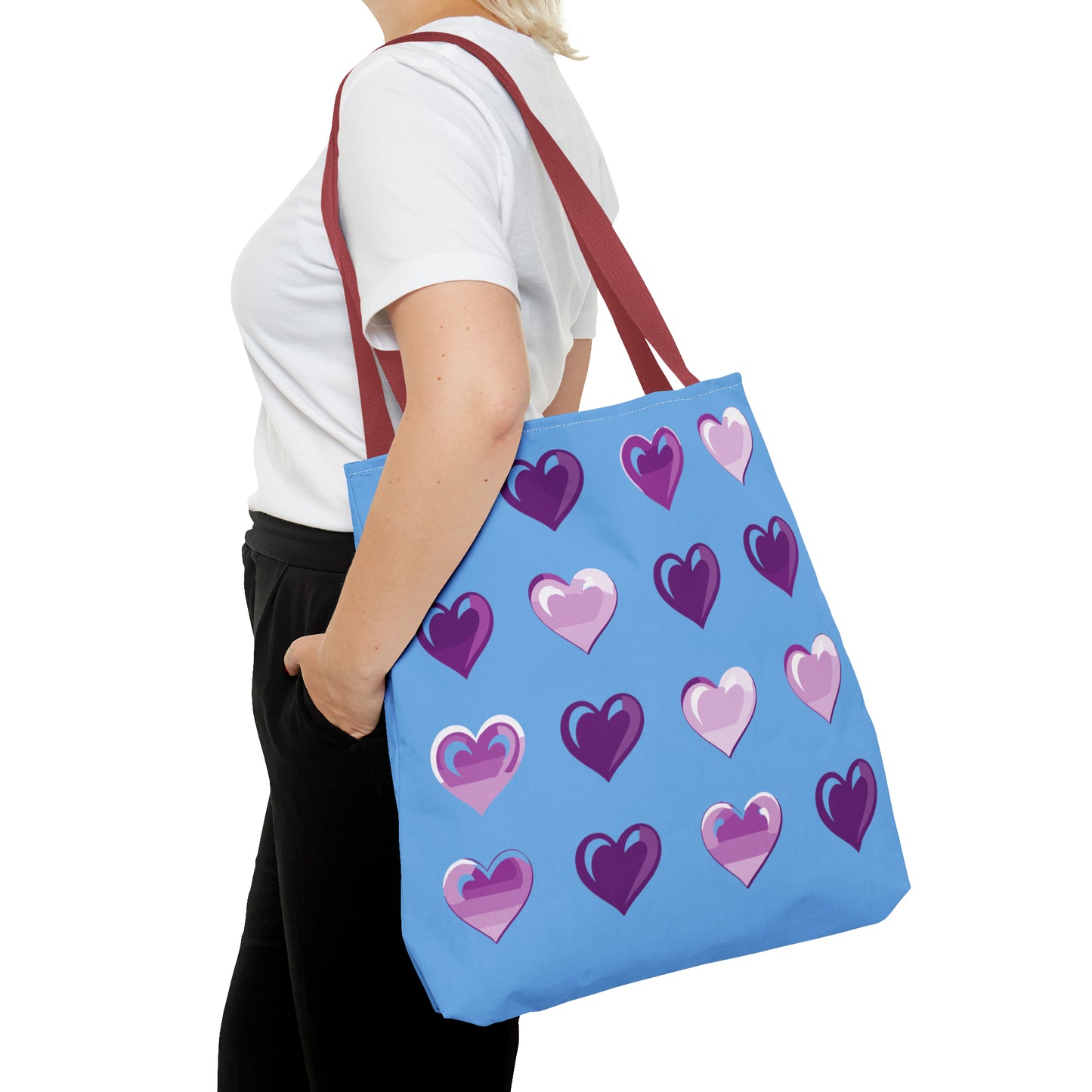 Valentine's Light blue Tote Bag (AOP)