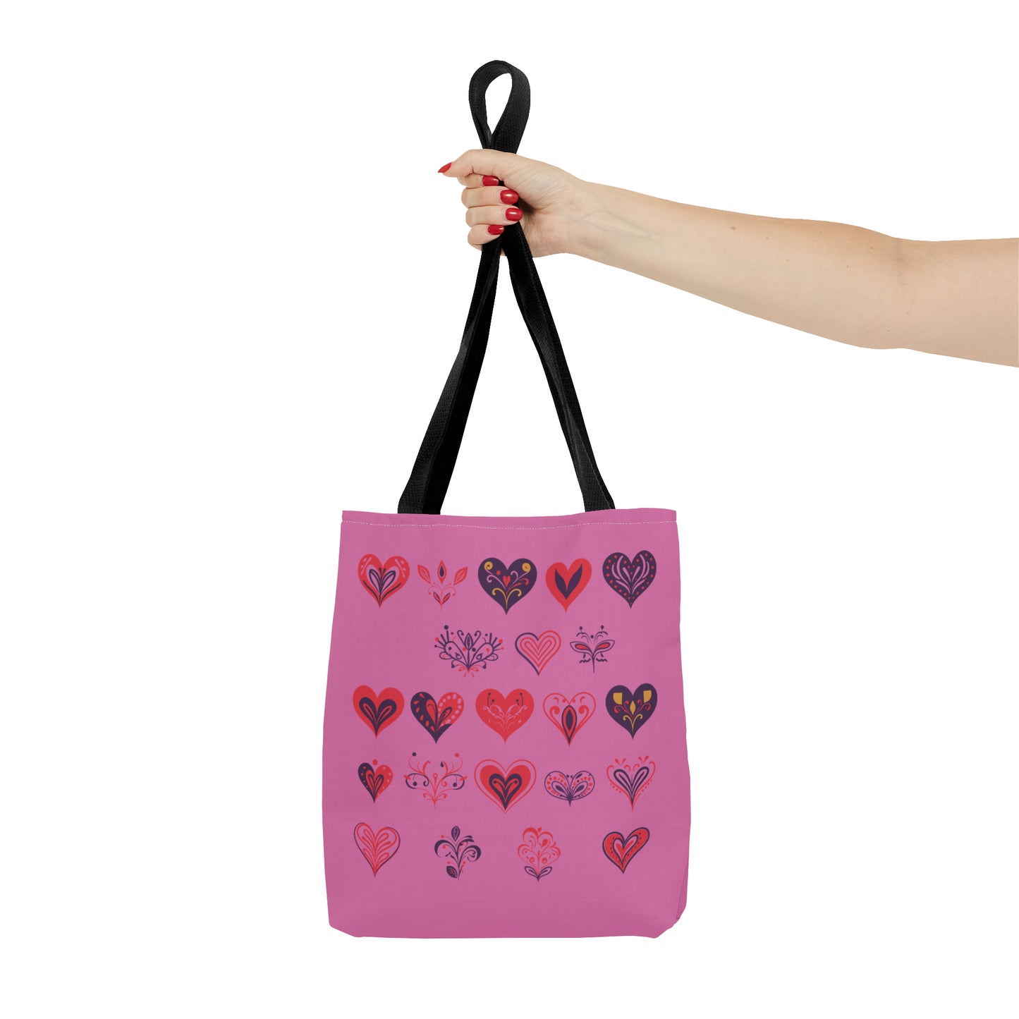 Valentine's light pink Tote Bag (AOP)