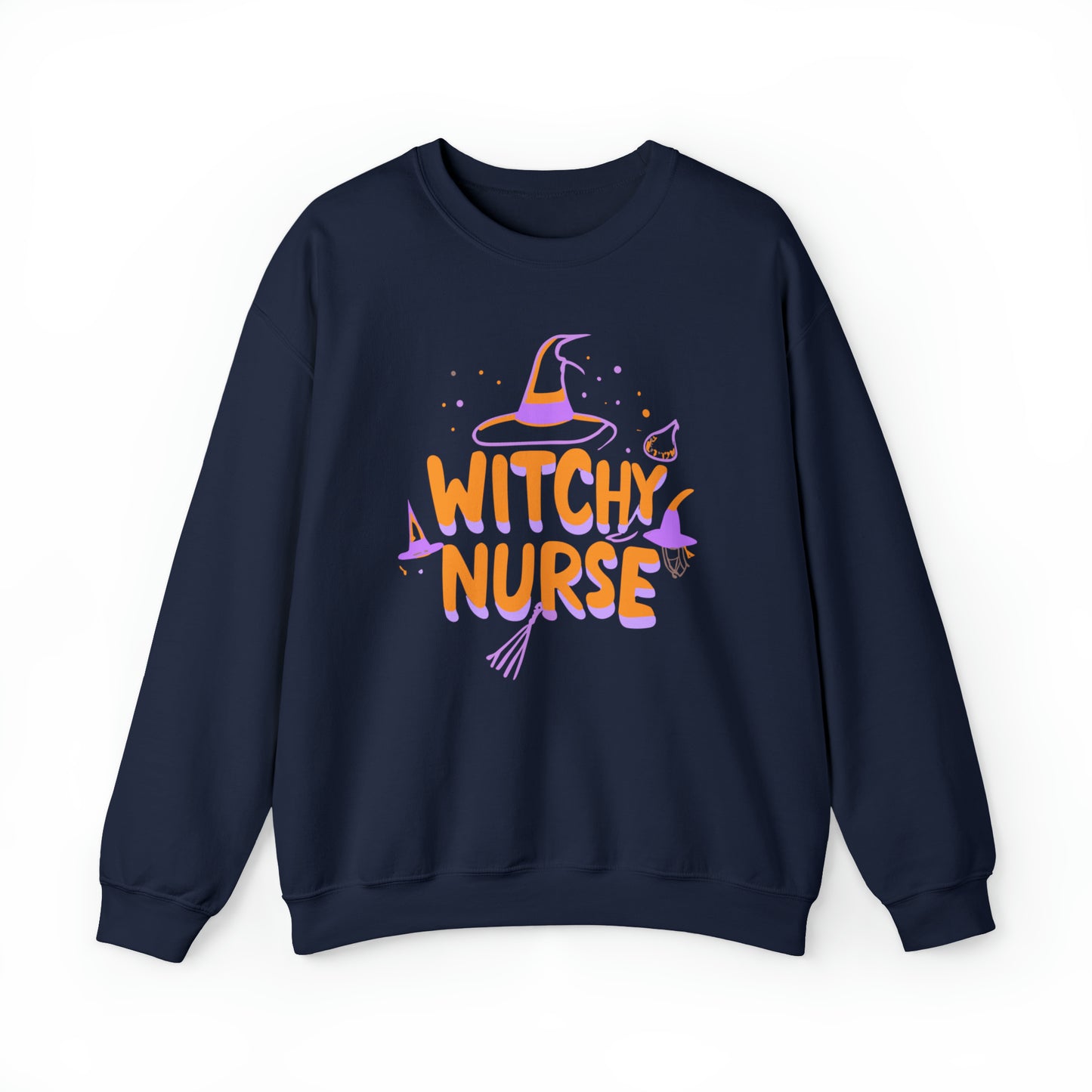 Witchy Nurse Halloween Sweatshirt, Spooky Season Halloween Sweatshirt, Winter Sweatshirt, Spooky Sweatshirt, Halloween Gifts