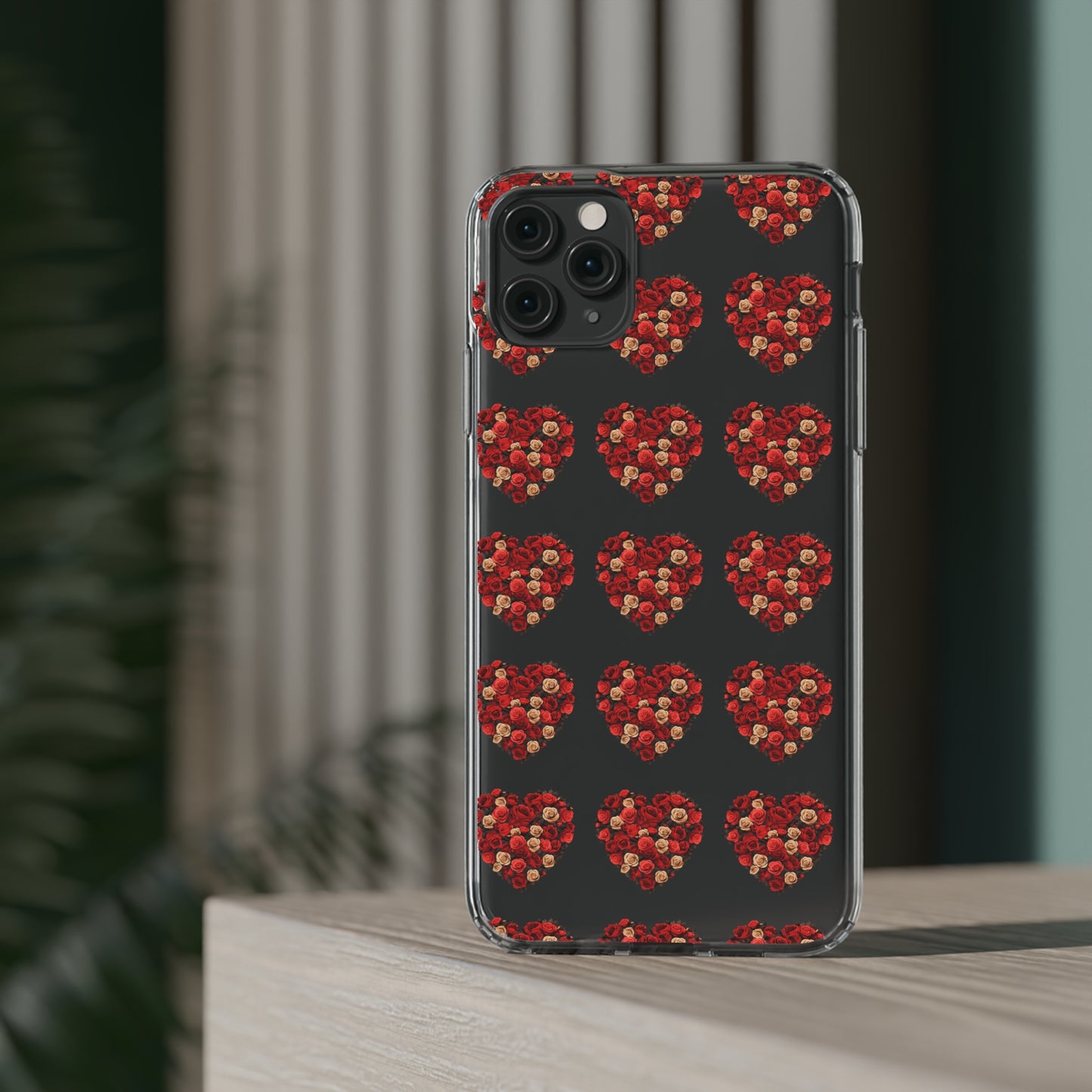 Valentine's day flourish heart shape design cases