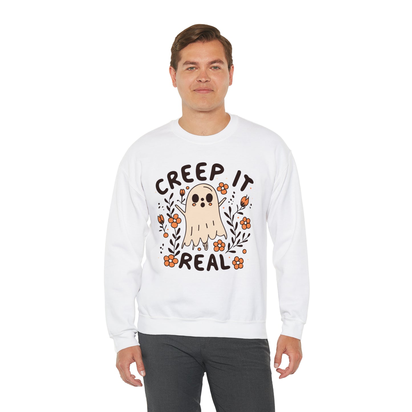 Creep It Real Sweatshirt, Spooky Season Halloween Sweatshirt, Winter Sweatshirt, Spooky Sweatshirt, Halloween Gifts