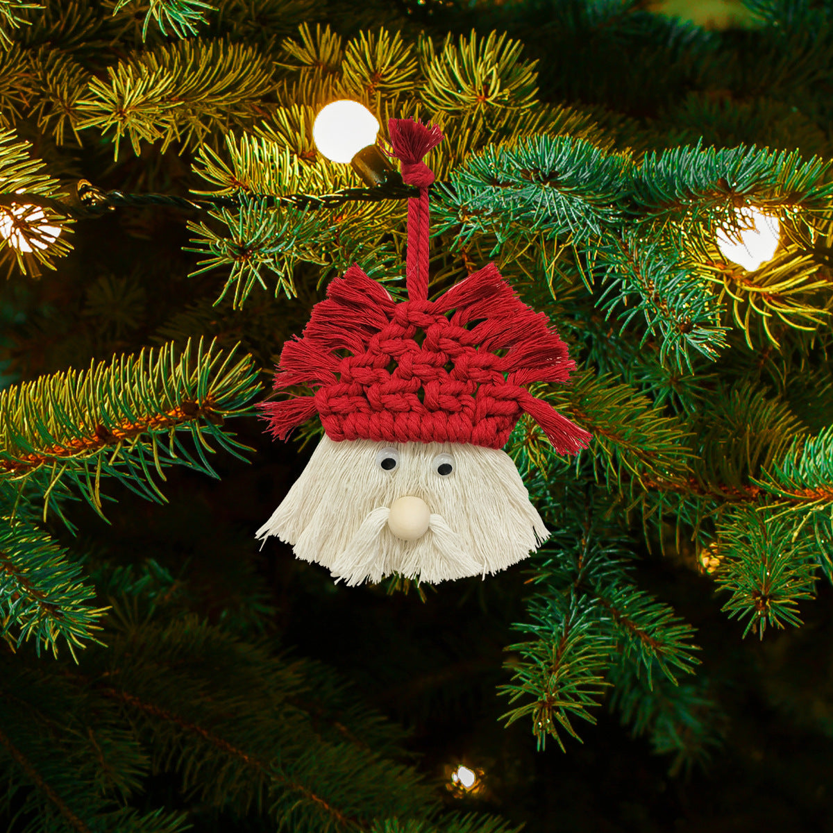 Hand-woven Christmas Tree Decorative Pendant