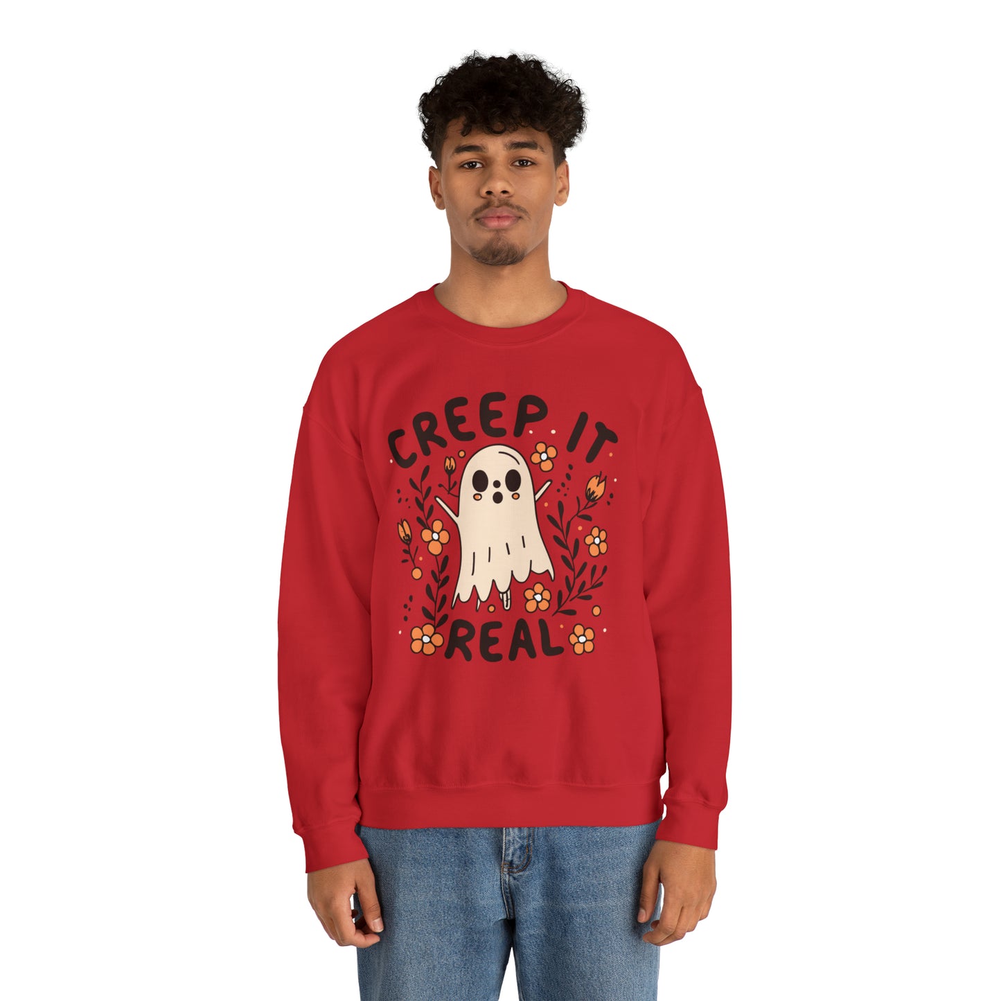 Creep It Real Sweatshirt, Spooky Season Halloween Sweatshirt, Winter Sweatshirt, Spooky Sweatshirt, Halloween Gifts