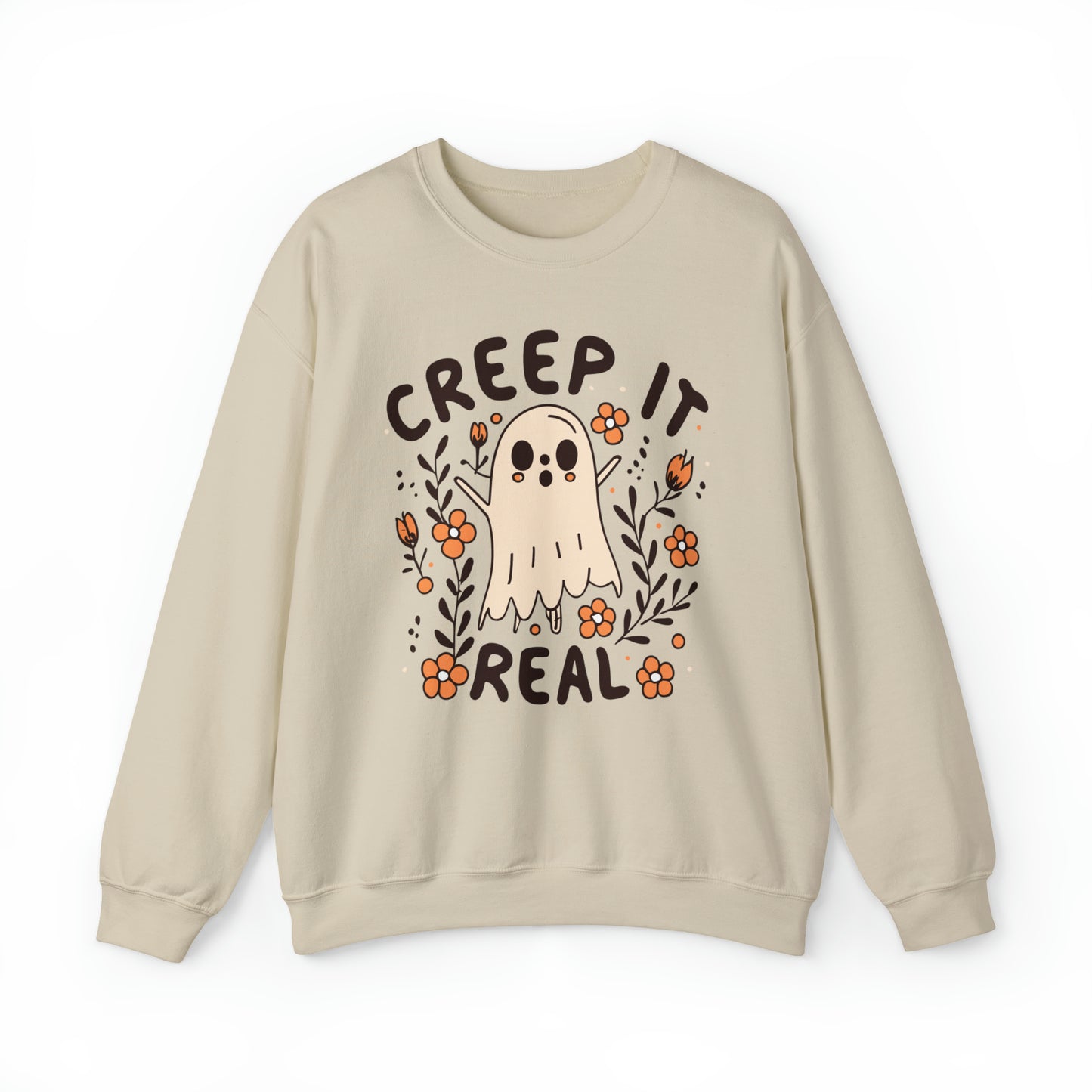 Creep It Real Sweatshirt, Spooky Season Halloween Sweatshirt, Winter Sweatshirt, Spooky Sweatshirt, Halloween Gifts