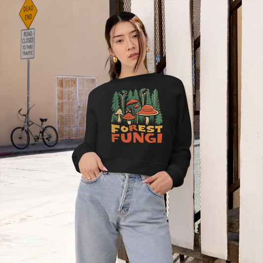 Frightening Forest Fungi Sweatshirt, Unique Mushroom Costume & Spooky Season Halloween Sweatshirt