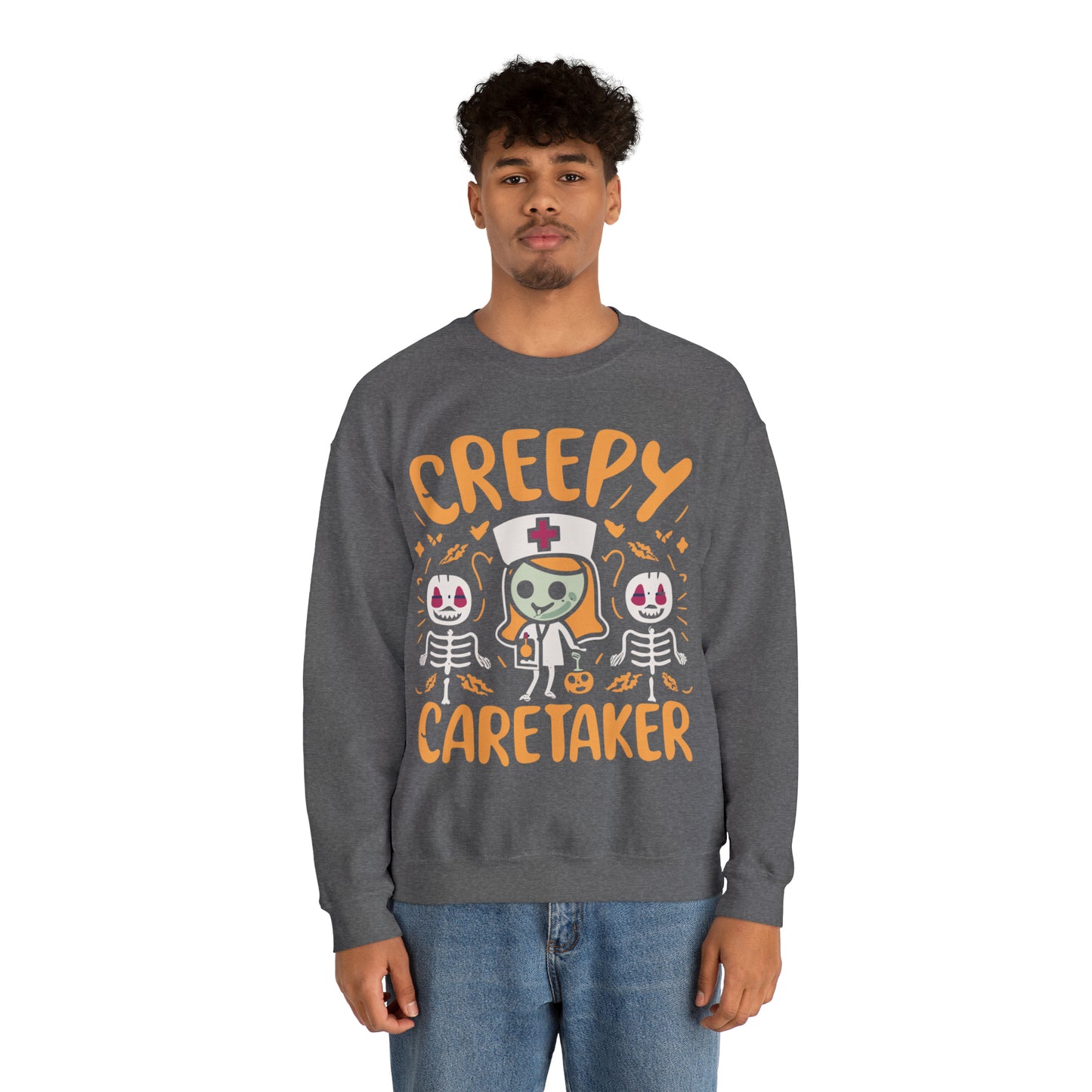 Creepy Caretaker Nurse Halloween Sweatshirt, Spooky Season Halloween Sweatshirt, Halloween Costume, Spooky Sweatshirt, Halloween Gifts