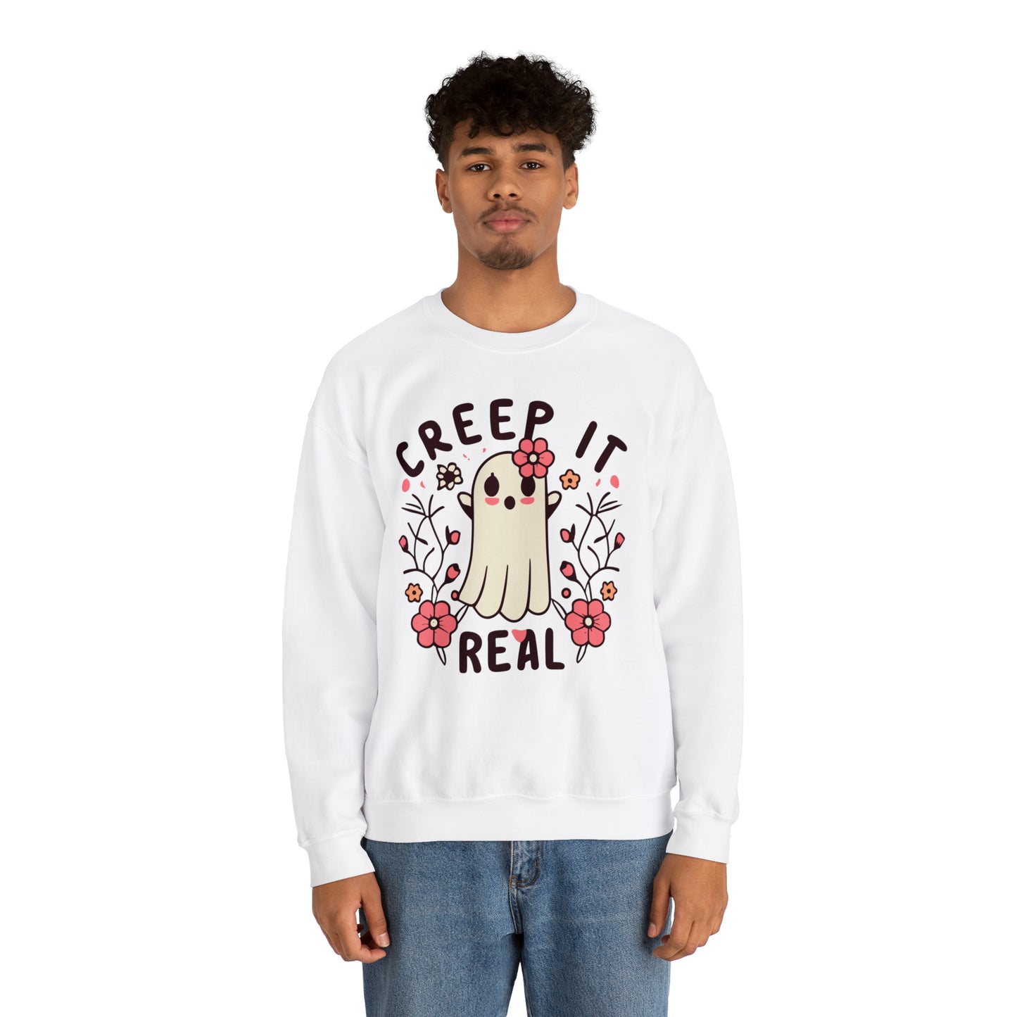 Creep It Real Sweatshirt, Spooky Season Halloween Sweatshirt, Winter Sweatshirt, Spooky Sweatshirt, Halloween Gifts