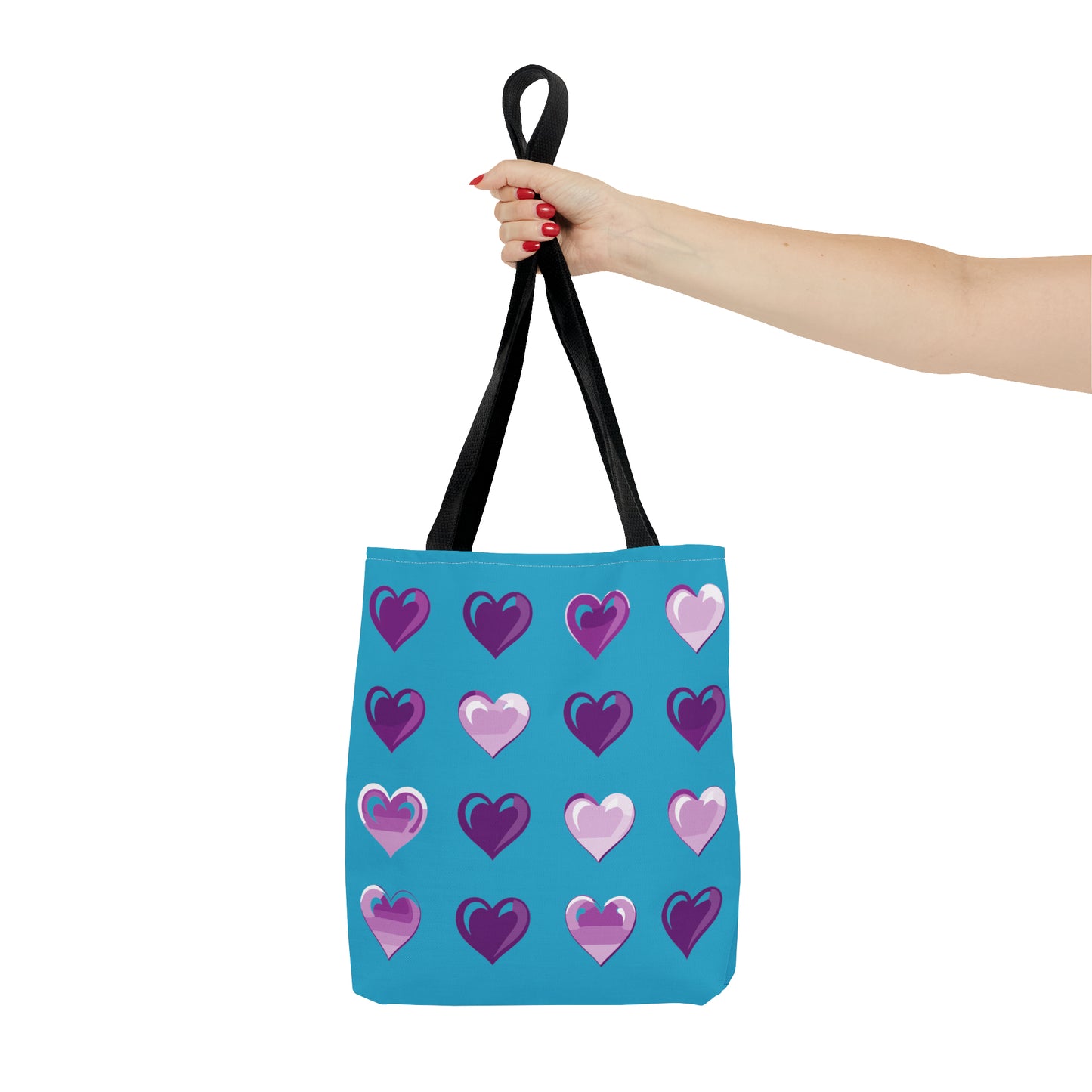 Valentine's Turquoise Tote Bag (AOP)