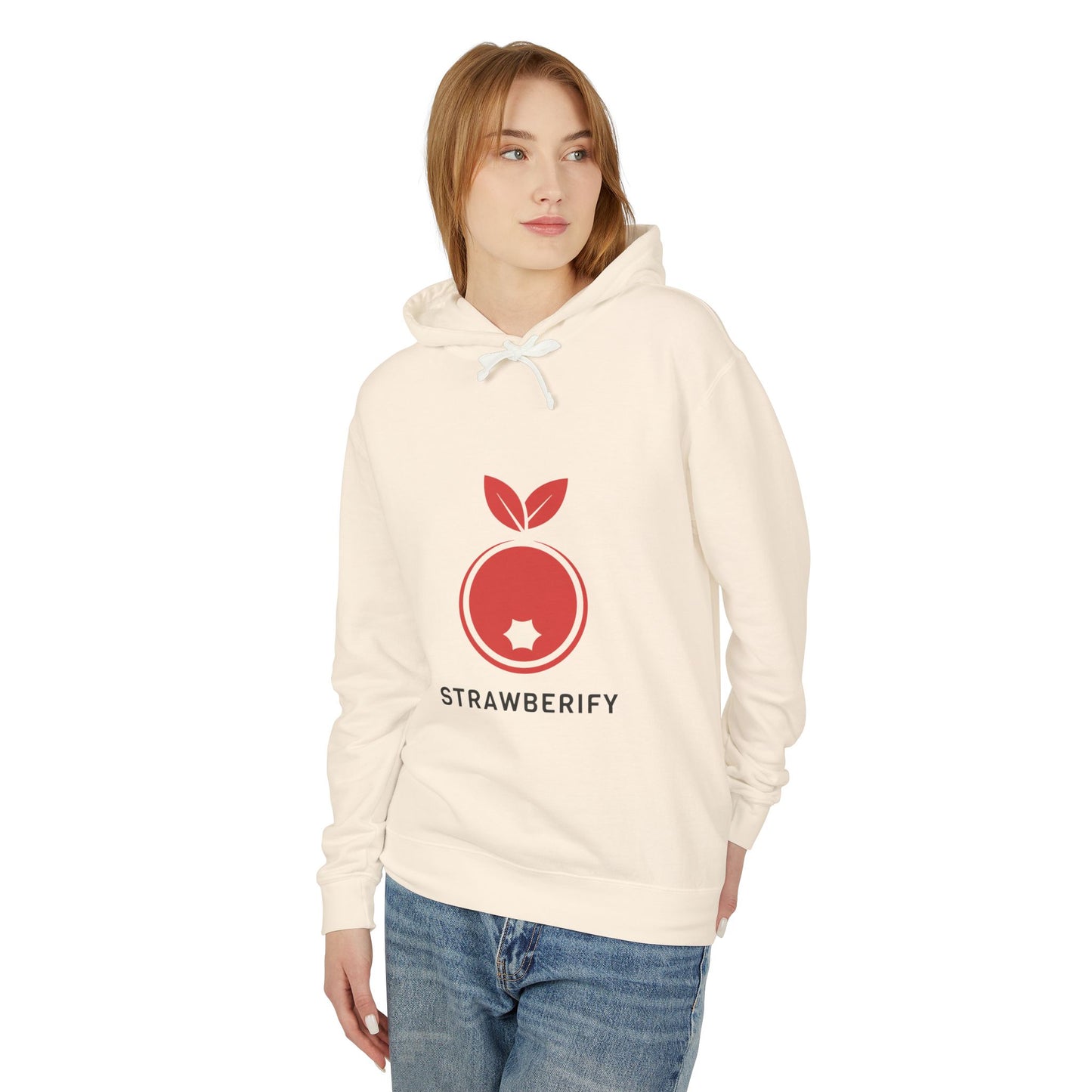 Strawberify Unisex Lightweight Hooded Sweatshirt