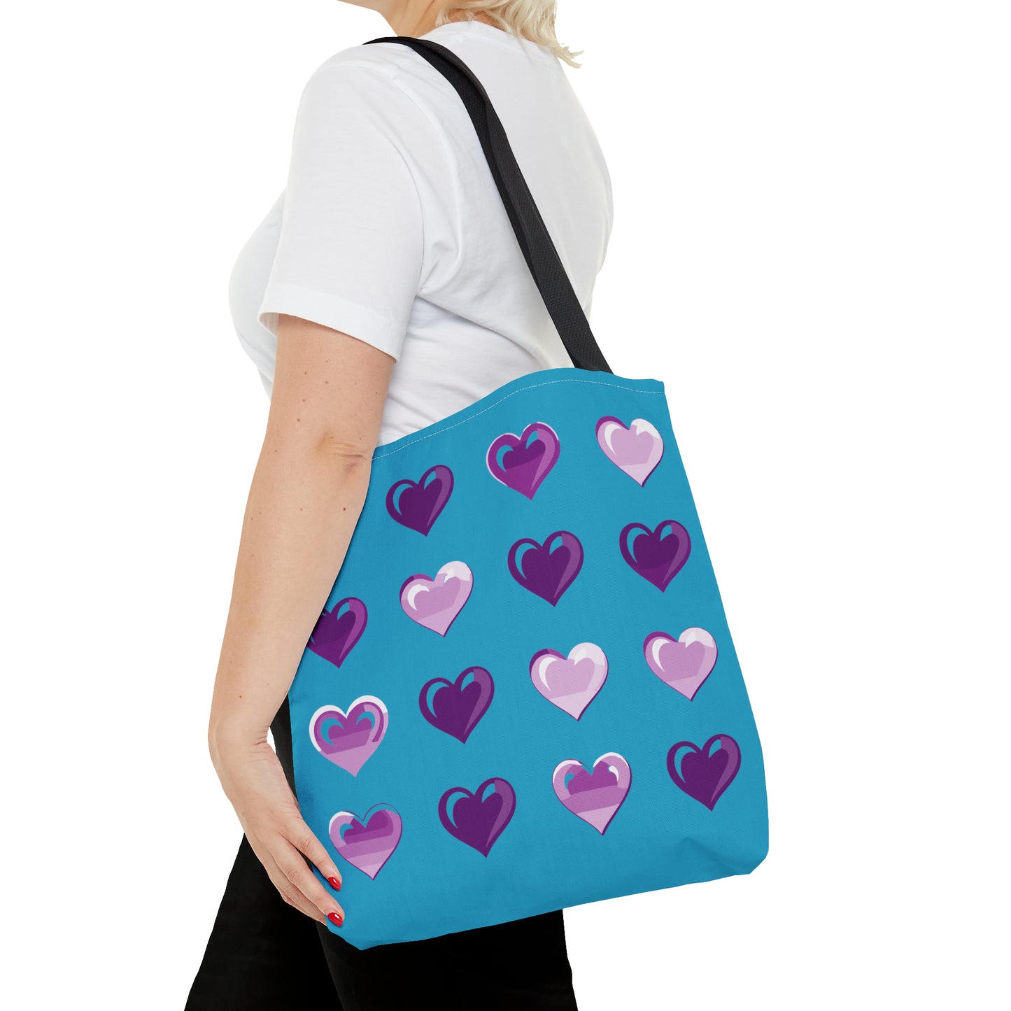 Valentine's Turquoise Tote Bag (AOP)