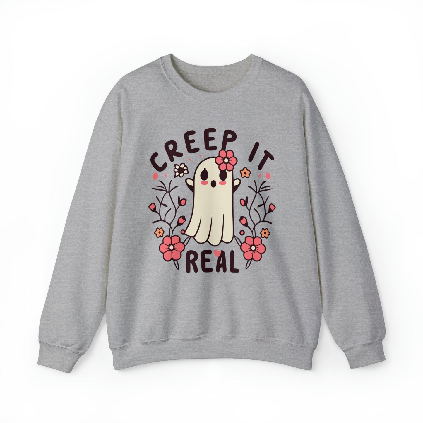 Creep It Real Sweatshirt, Spooky Season Halloween Sweatshirt, Winter Sweatshirt, Spooky Sweatshirt, Halloween Gifts